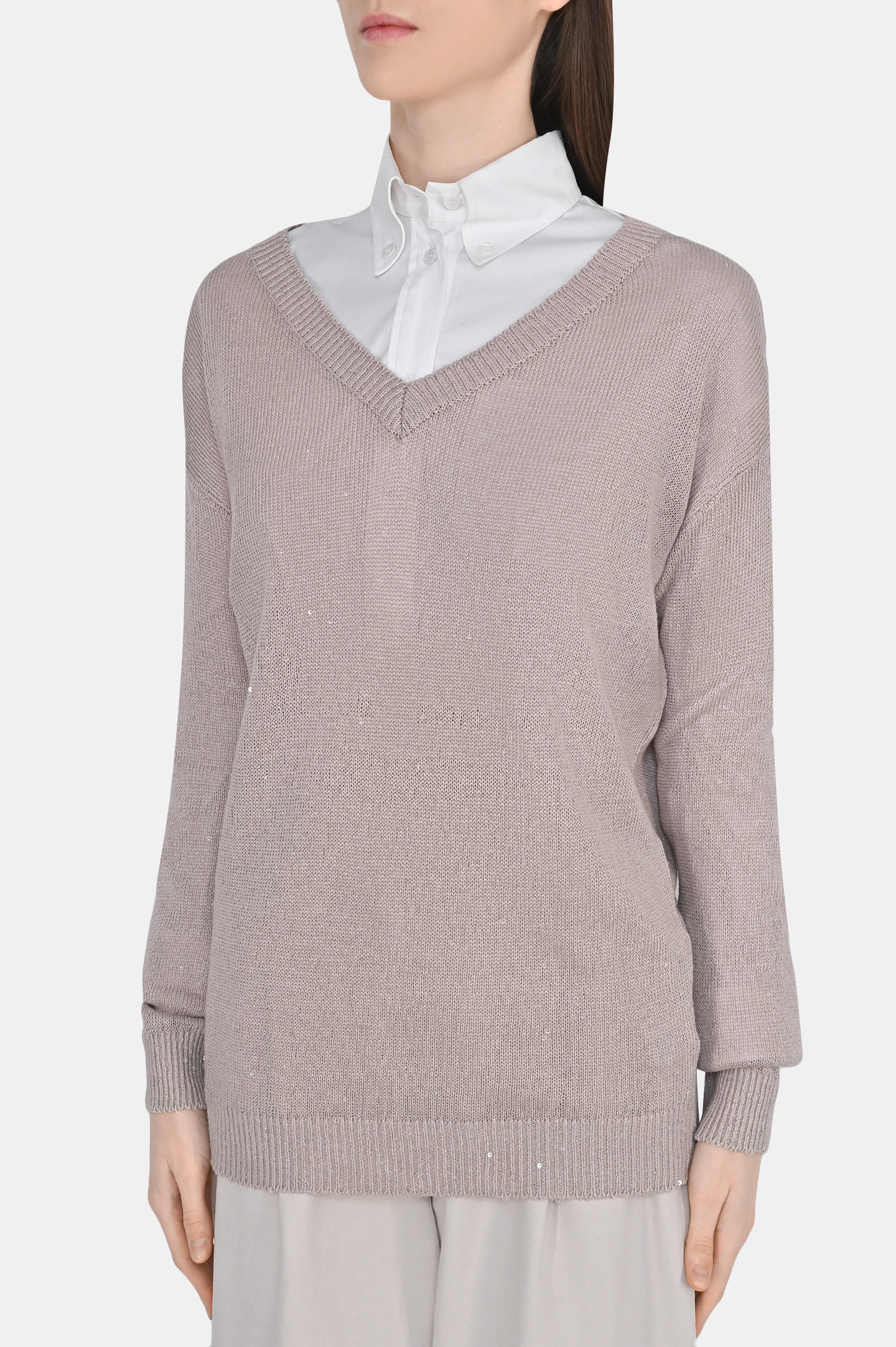 Джемпер BRUNELLO  CUCINELLI M1000B1033, цвет: Бежевый, Женский