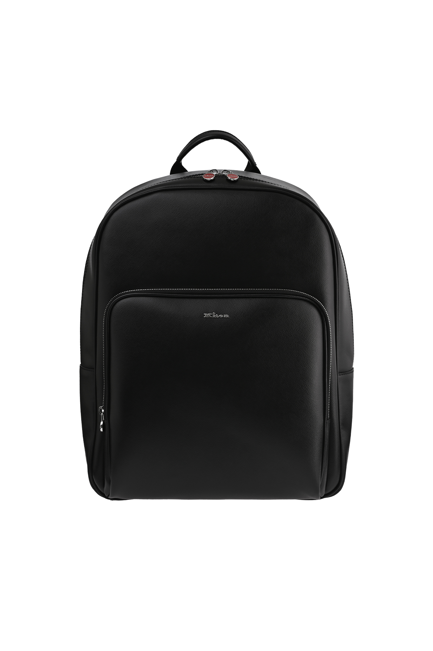 Кожаный рюкзак с логотипом KITON UBA0008N010030, цвет: Черный, Мужской