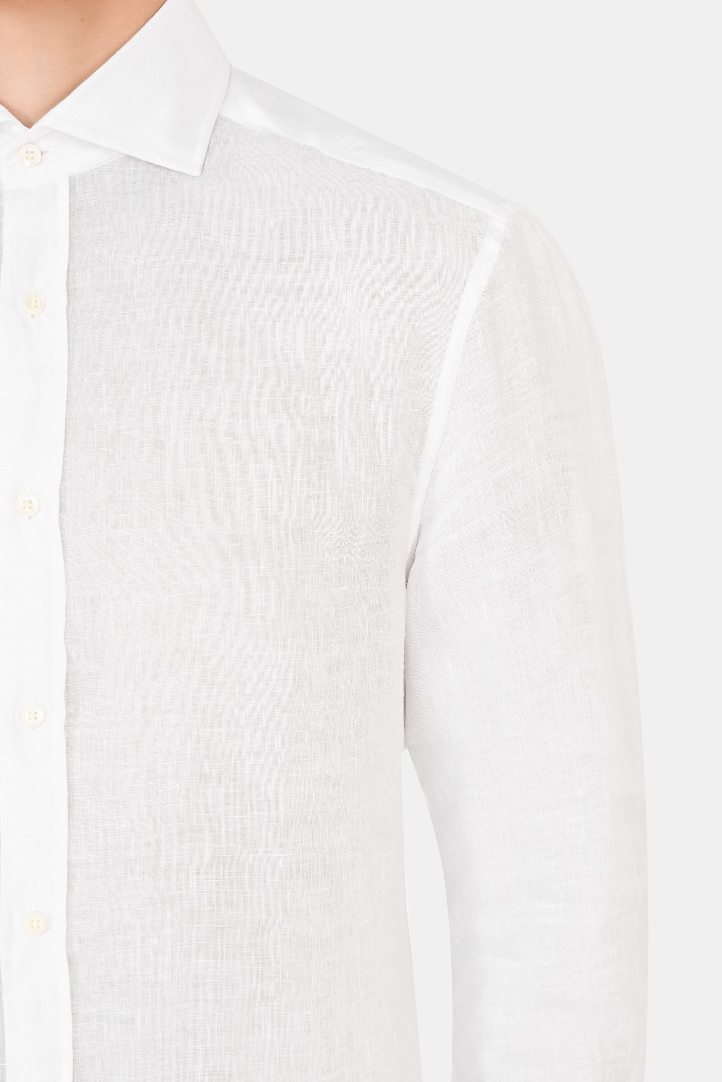 Рубашка BRUNELLO  CUCINELLI MB6081718, цвет: Белый, Мужской