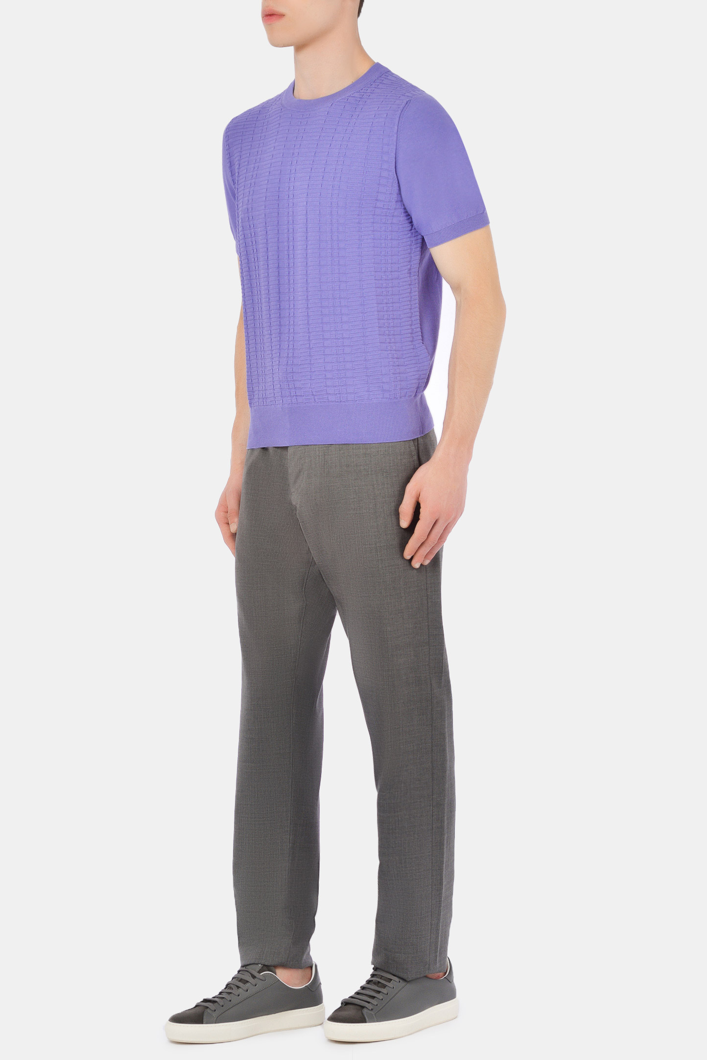 Брюки CANALI EW03221/201, цвет: Серый, Мужской