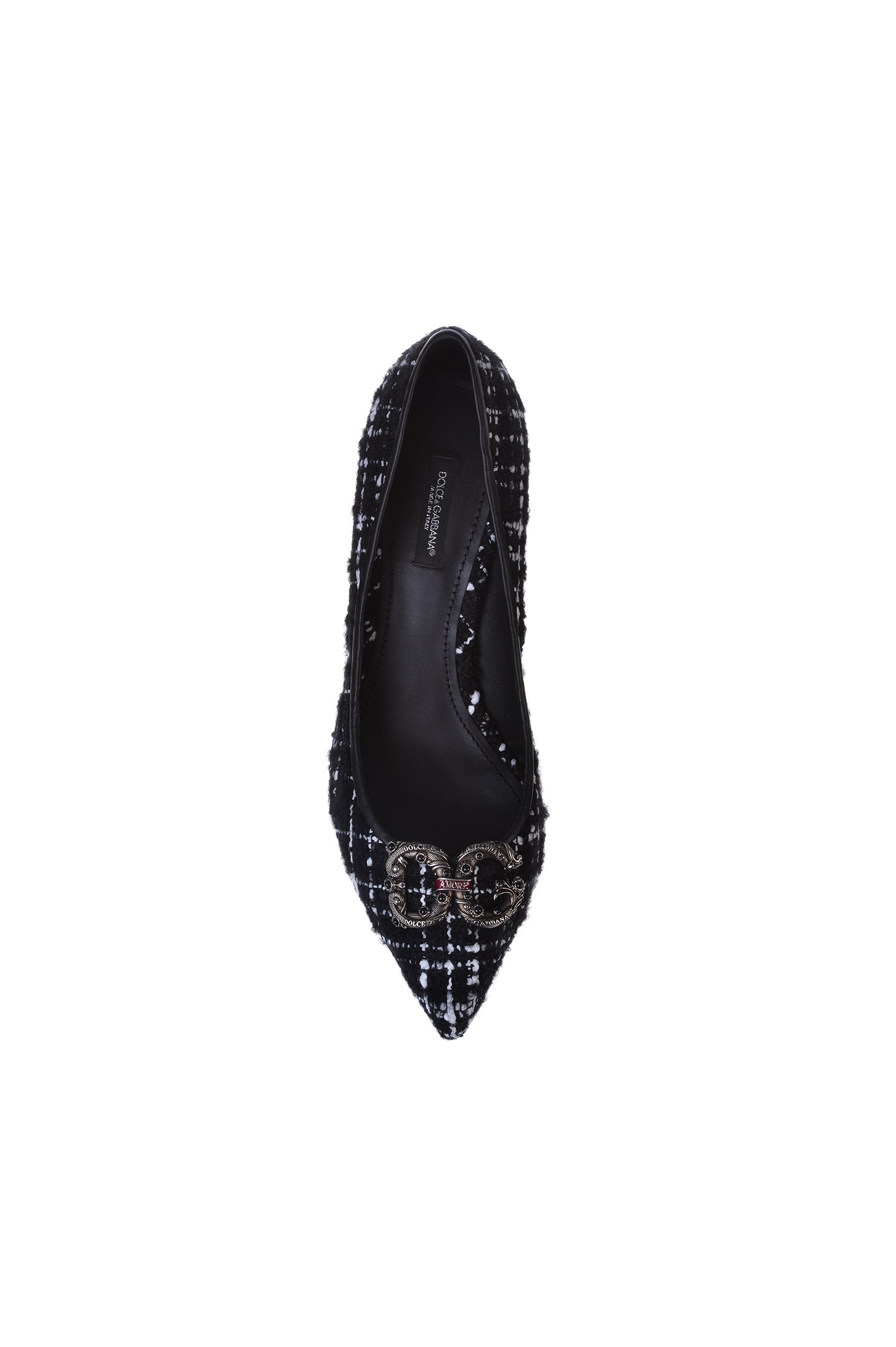 Туфли DOLCE & GABBANA CD1360 AJ858, цвет: Черно-белый, Женский