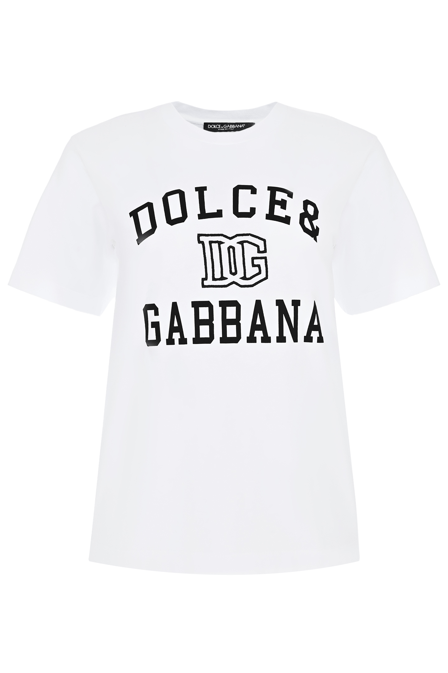 Футболка с логотипом DOLCE & GABBANA F8V09Z GDCNV, цвет: Белый, Женский