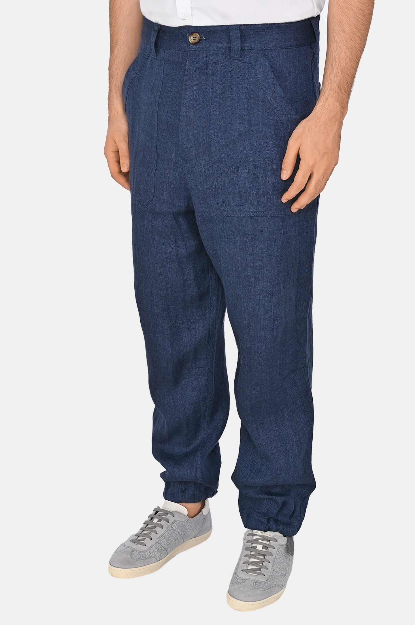 Брюки BRUNELLO  CUCINELLI MH251S2470, цвет: Синий, Мужской