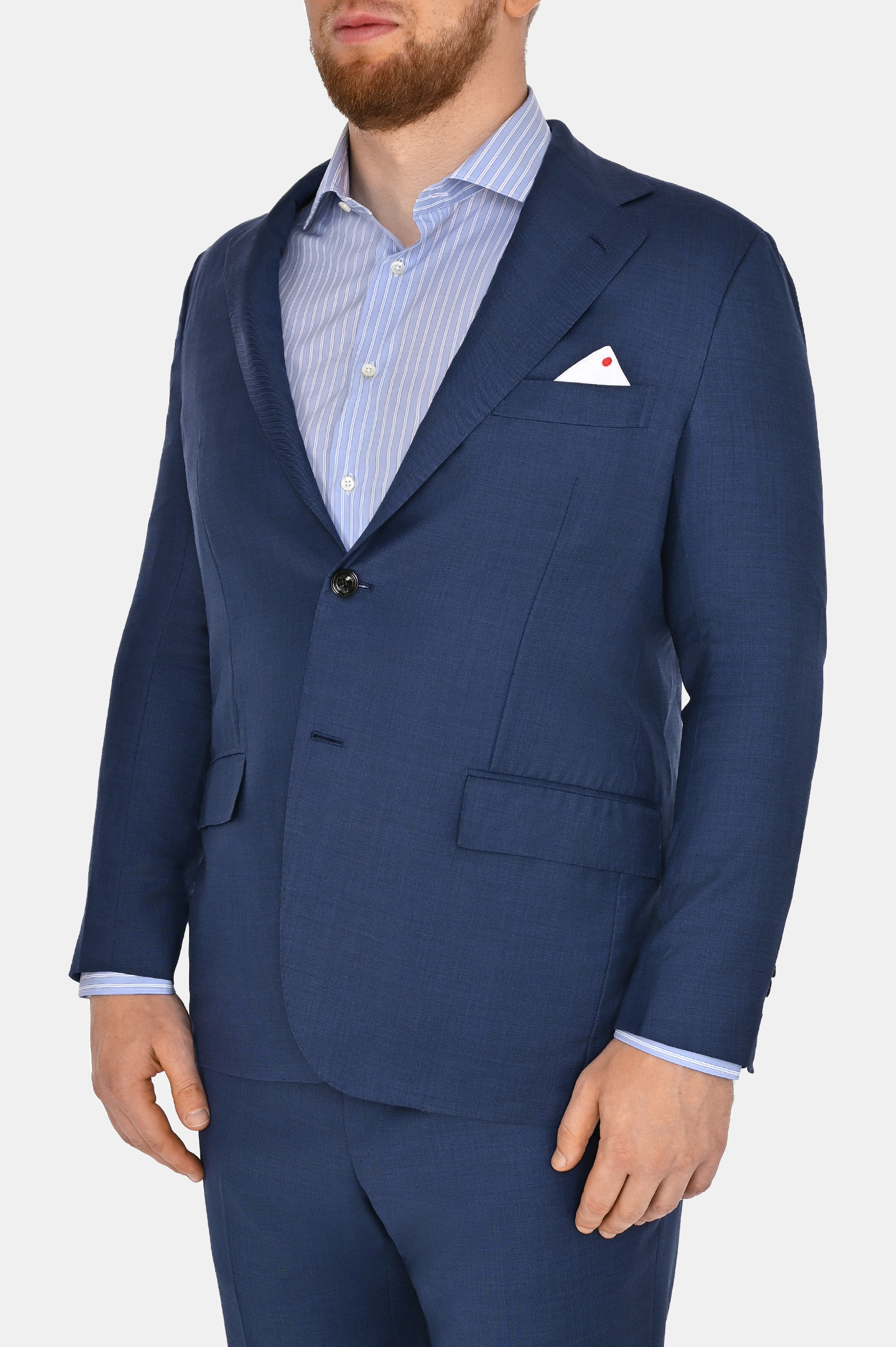 Костюм+платок KITON UA81K0618E0, цвет: Синий, Мужской