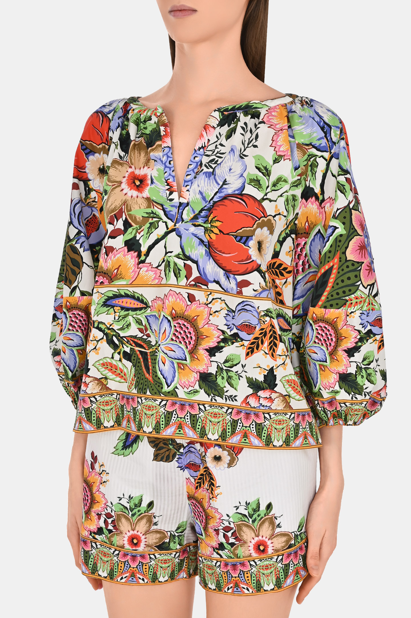 Блуза ETRO WRJA0015 99SP520, цвет: Разноцветный, Женский