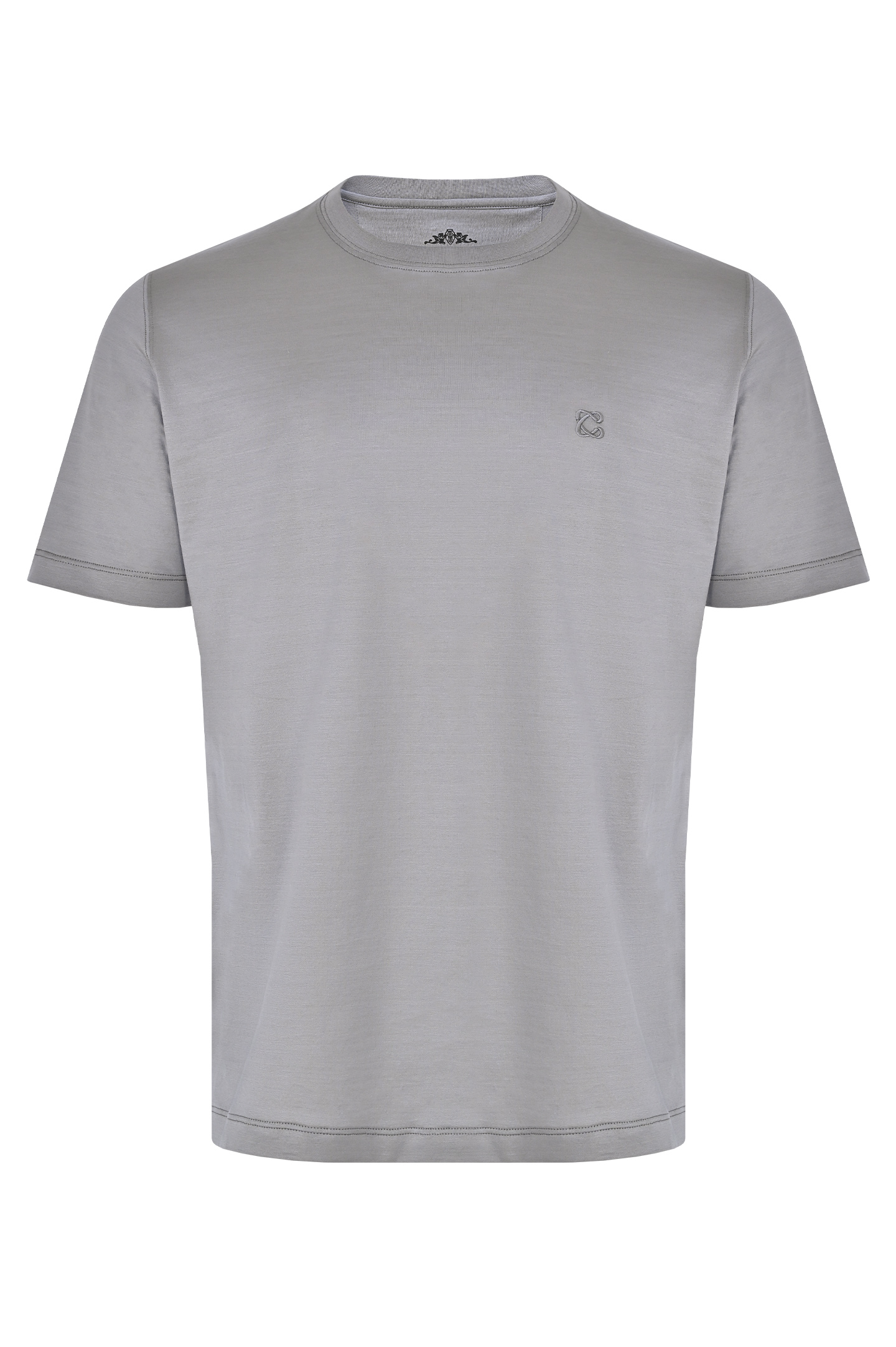 Базовая хлопковая футболка CASTANGIA DM66, цвет: Серый, Мужской