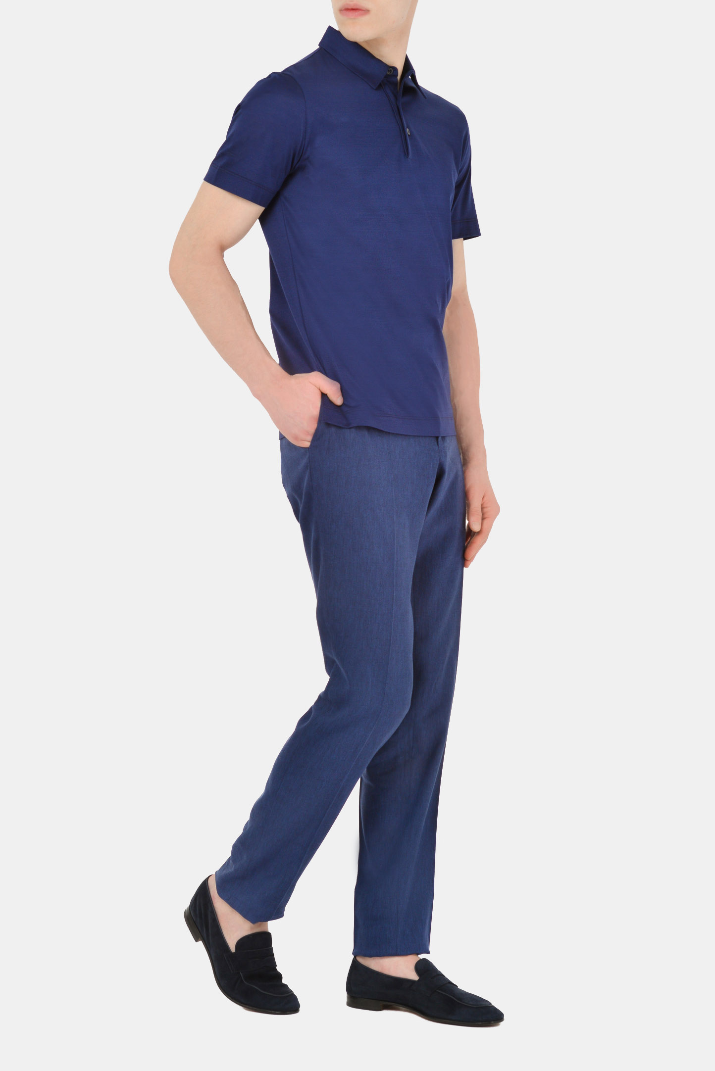 Поло (Cорочка) CANALI MJ00002/310 T0642, цвет: Синий, Мужской