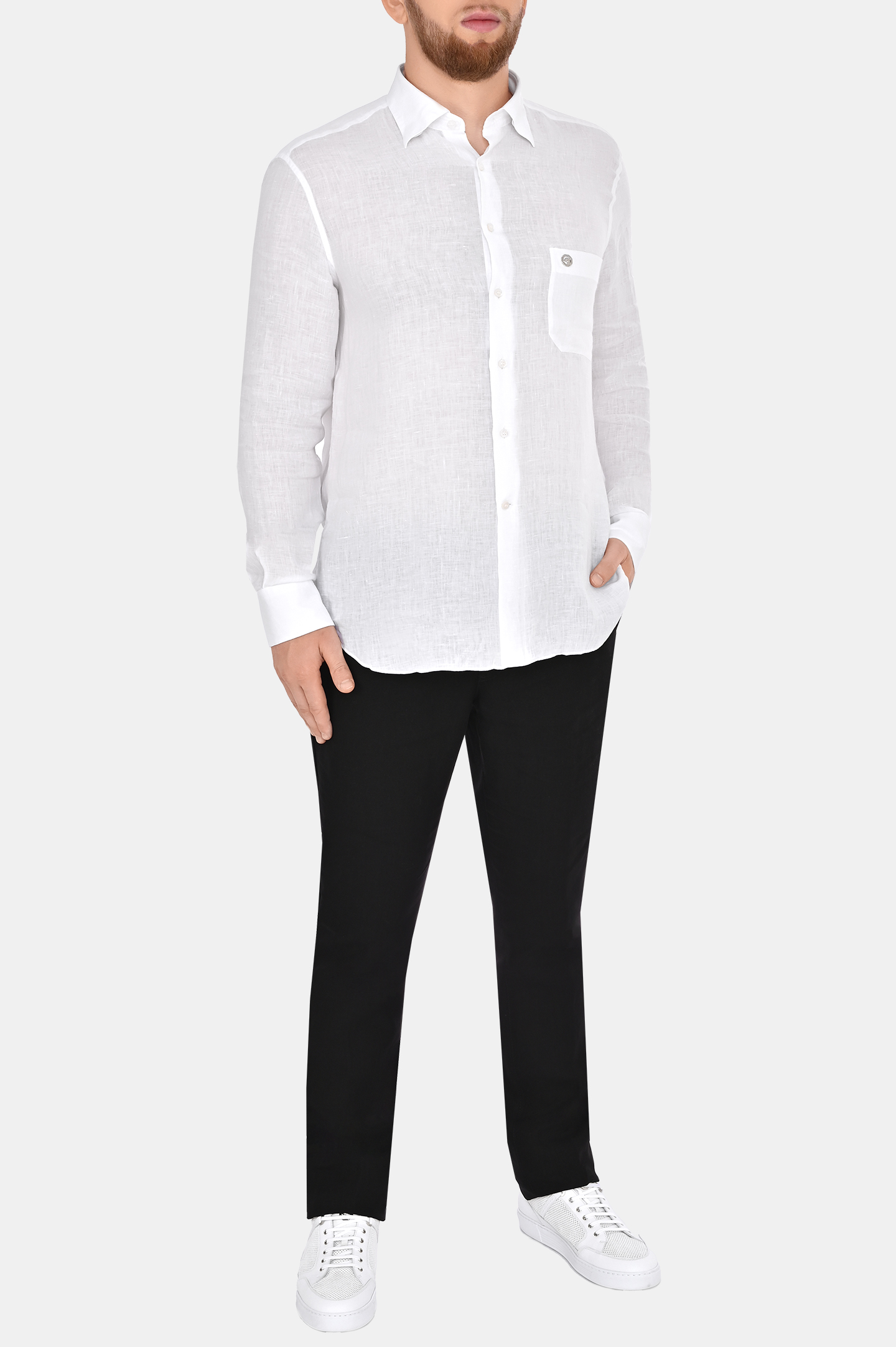 Рубашка STEFANO RICCI MC004932 LX2330, цвет: Белый, Мужской