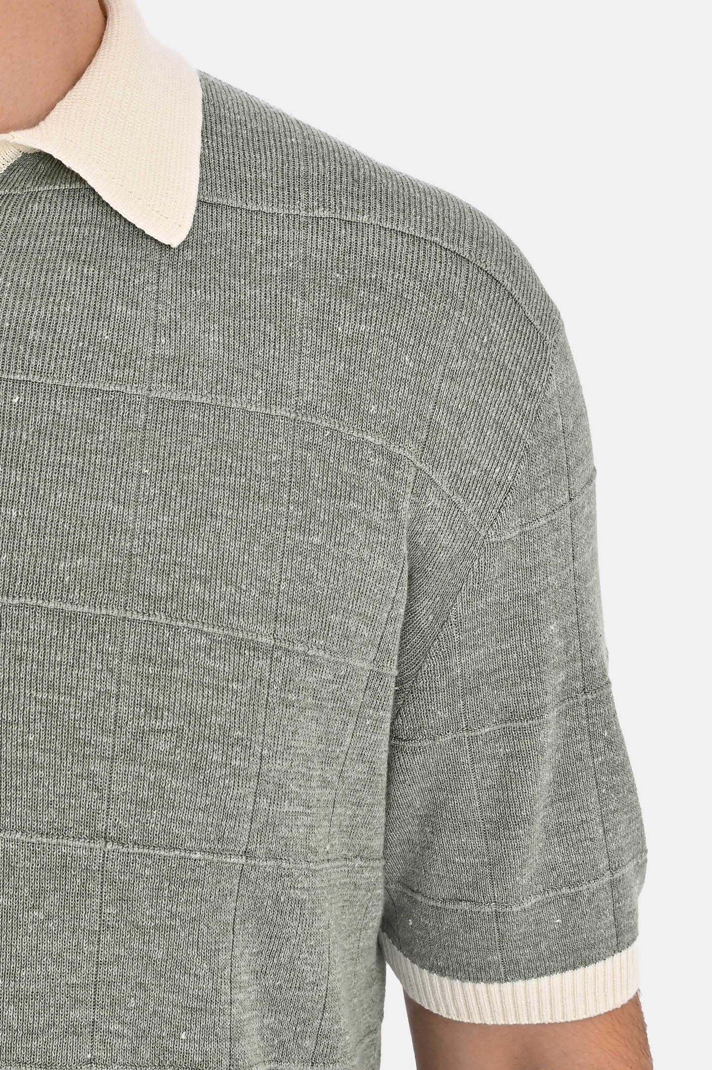 Поло CANALI MK02269 C1084, цвет: Зеленый, Мужской