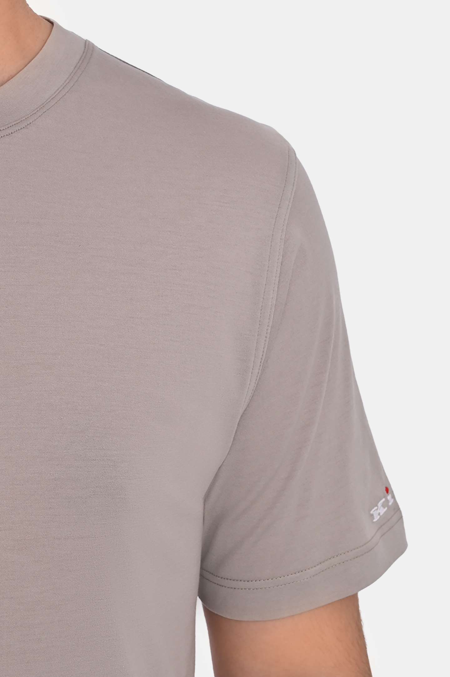 Футболка KITON UMK0721H10, цвет: Светло-бежевый, Мужской