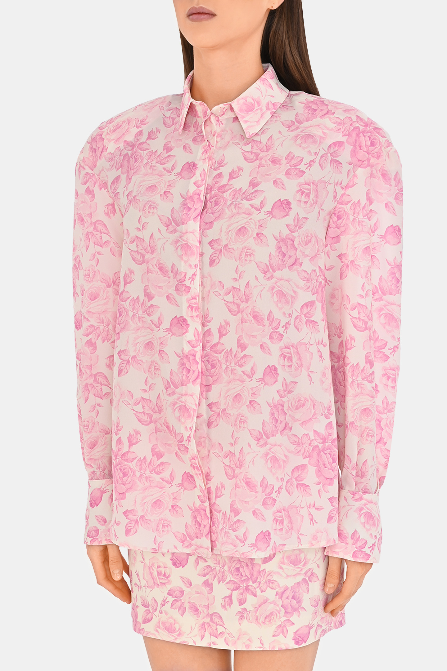 Блуза ROWEN ROSE TOP_RR308_M, цвет: Розовый, Женский