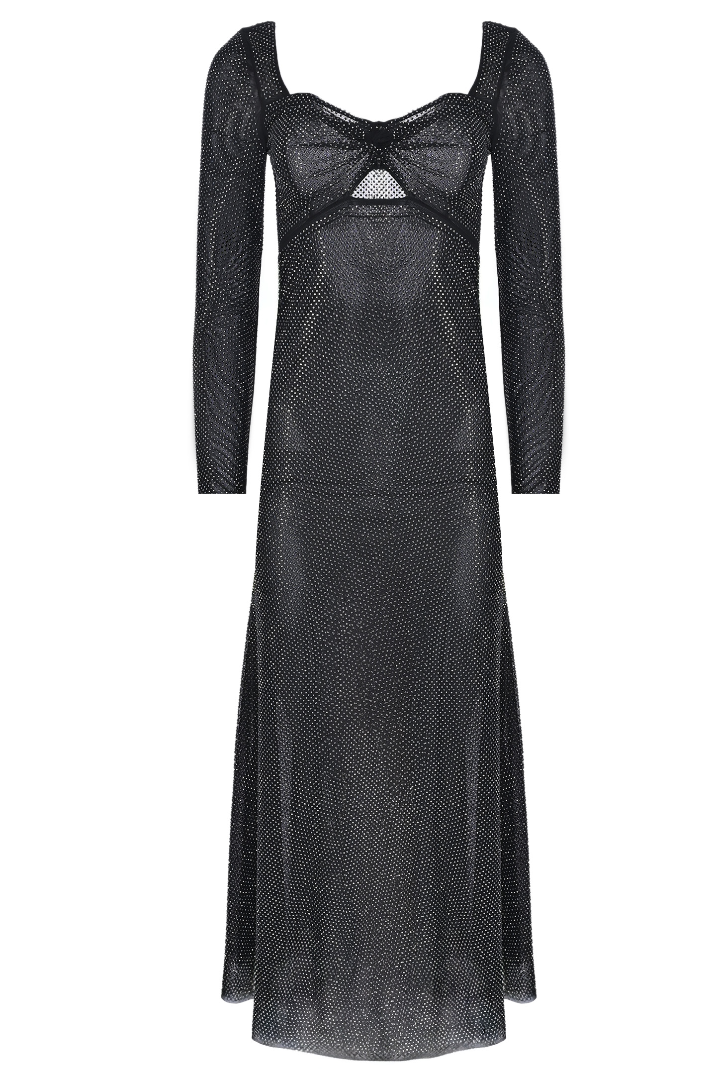 Платье SELF PORTRAIT RS24019MB, цвет: Черный, Женский