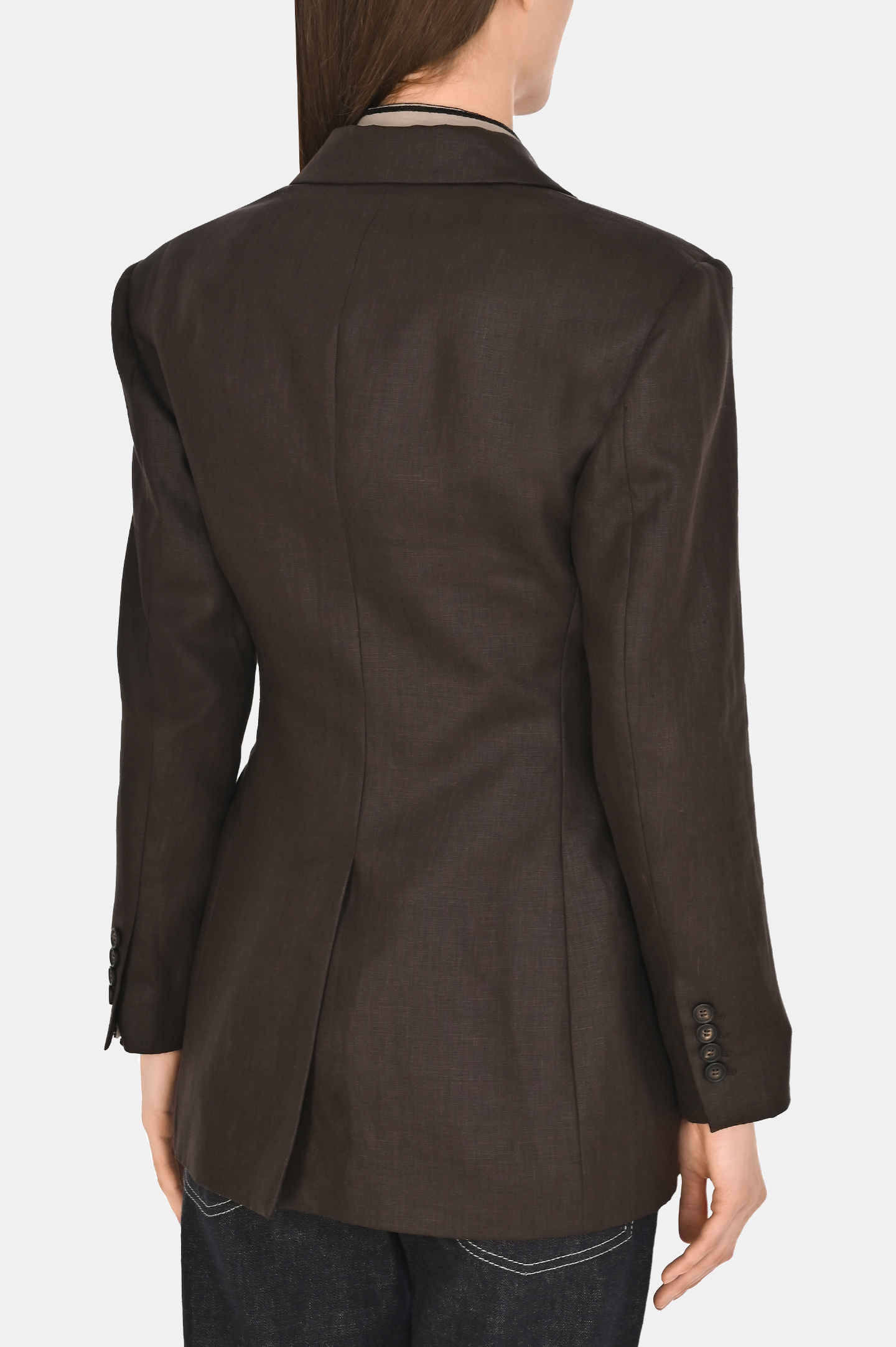 Жакет BRUNELLO  CUCINELLI ML1427261, цвет: Темно-коричневый, Женский