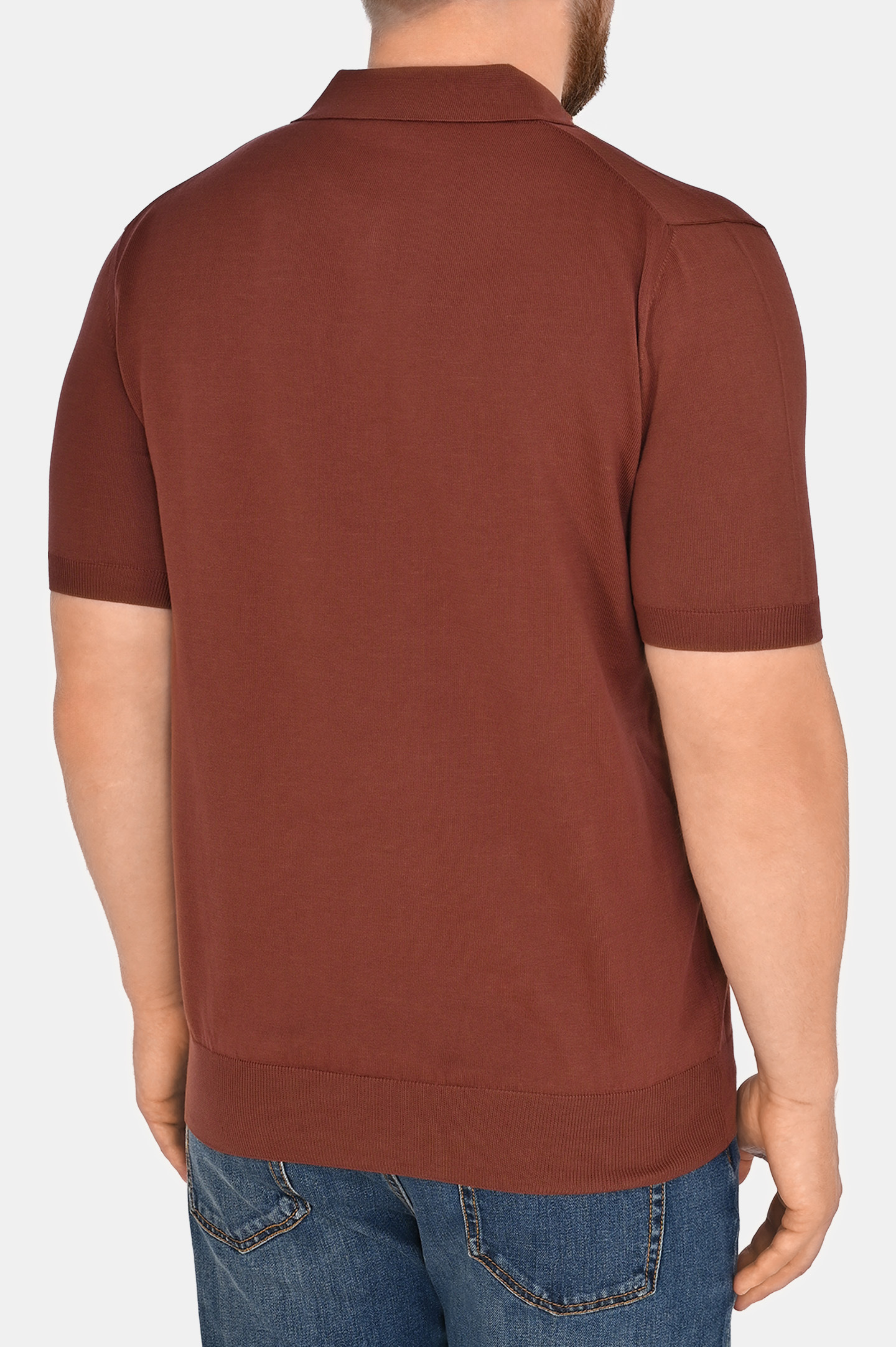 Поло (Джемпер) CANALI MK00145 C0454, цвет: Бордовый, Мужской