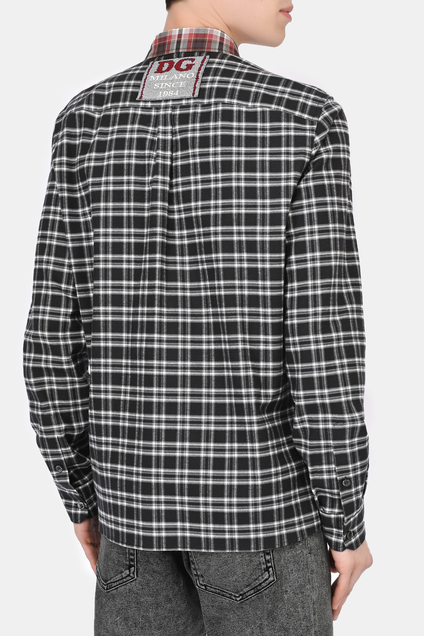 Рубашка DOLCE & GABBANA G5IY3Z FQ5FG, цвет: Черный, Мужской