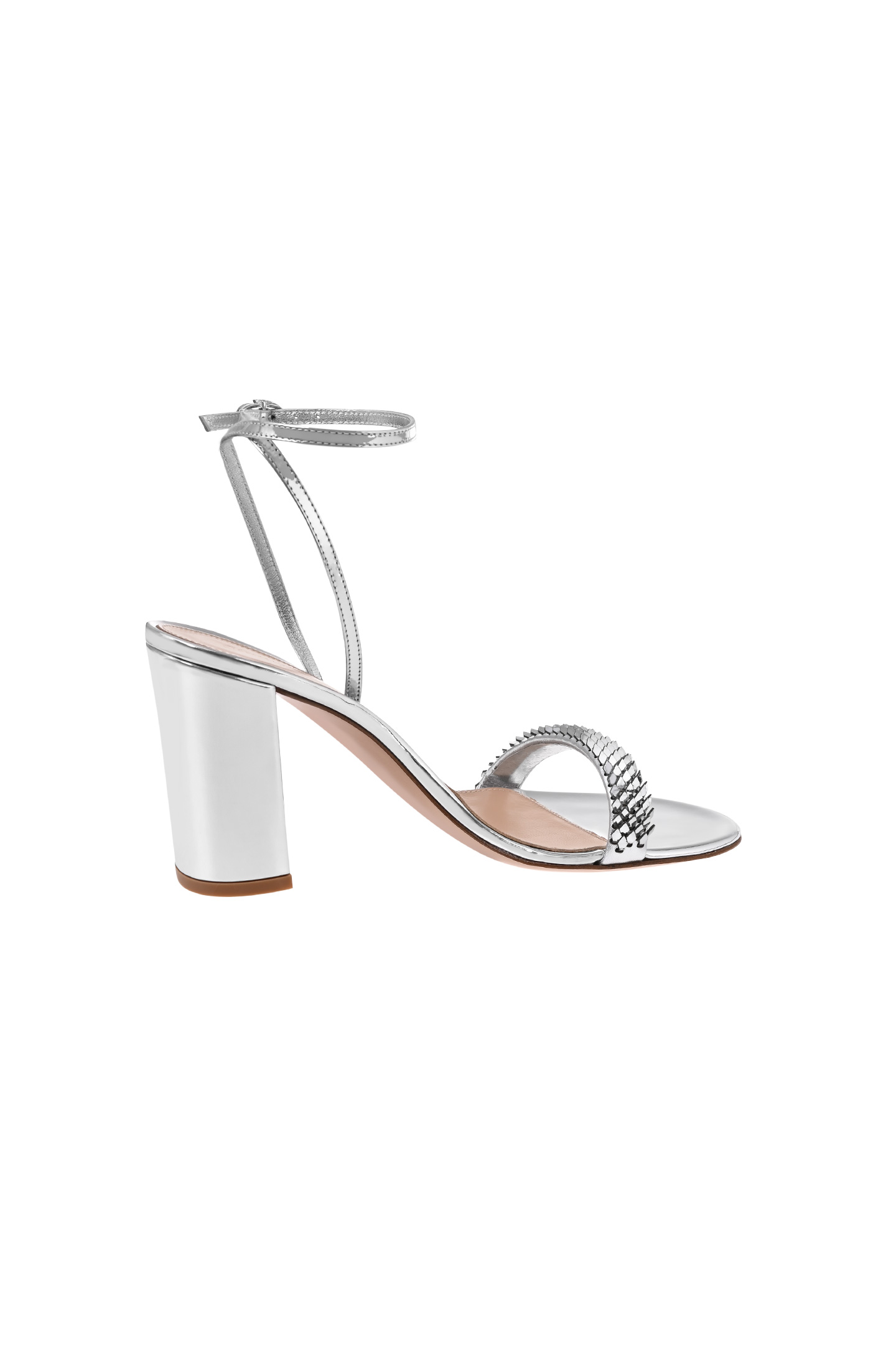 Босоножки GIANVITO ROSSI G32582.85RIC.KLMARAR, цвет: Серебряный, Женский