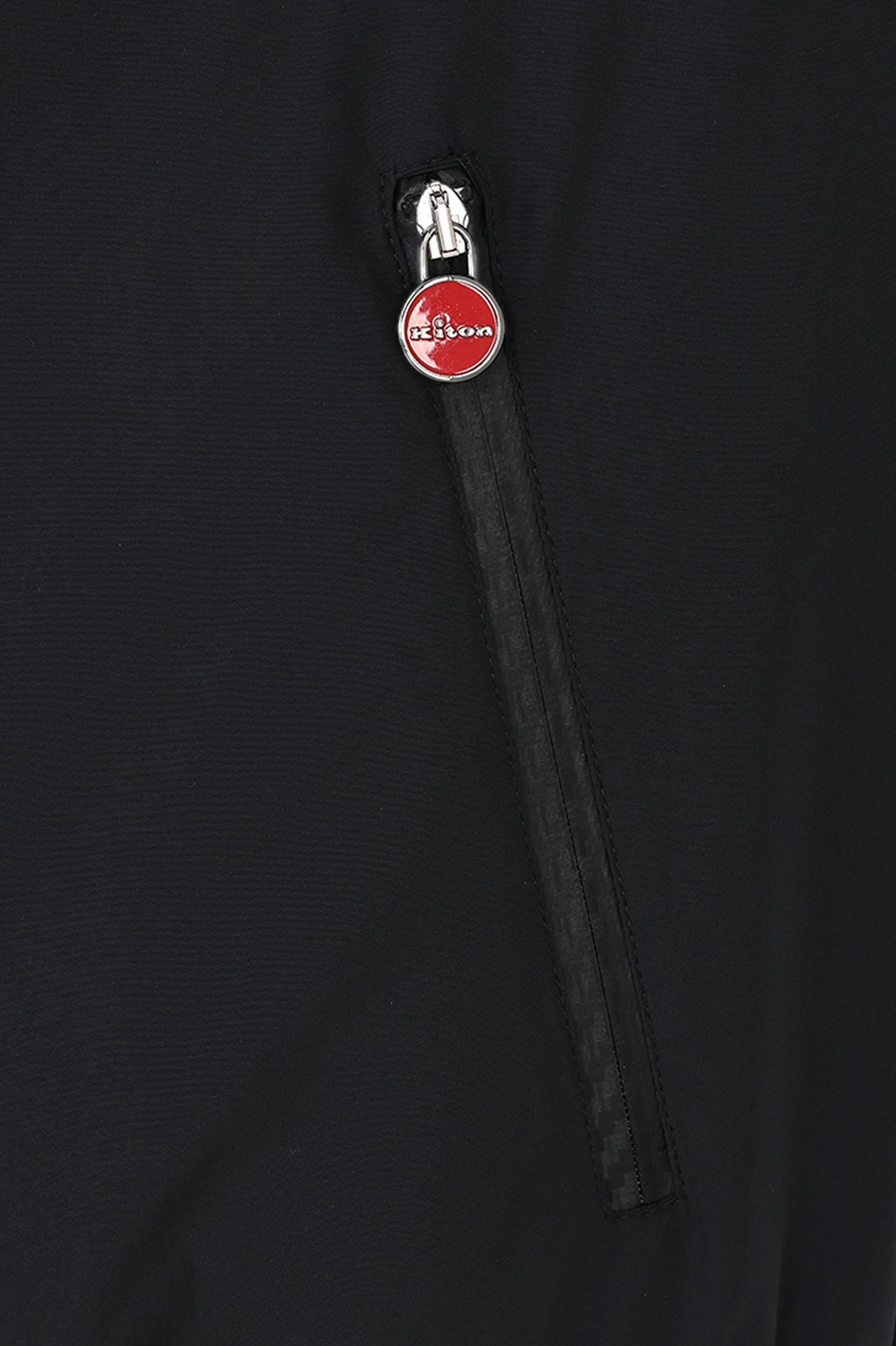 Легкая куртка из полиэстера на молнии KITON UBLMSEAK0710D1, цвет: Черный, Мужской