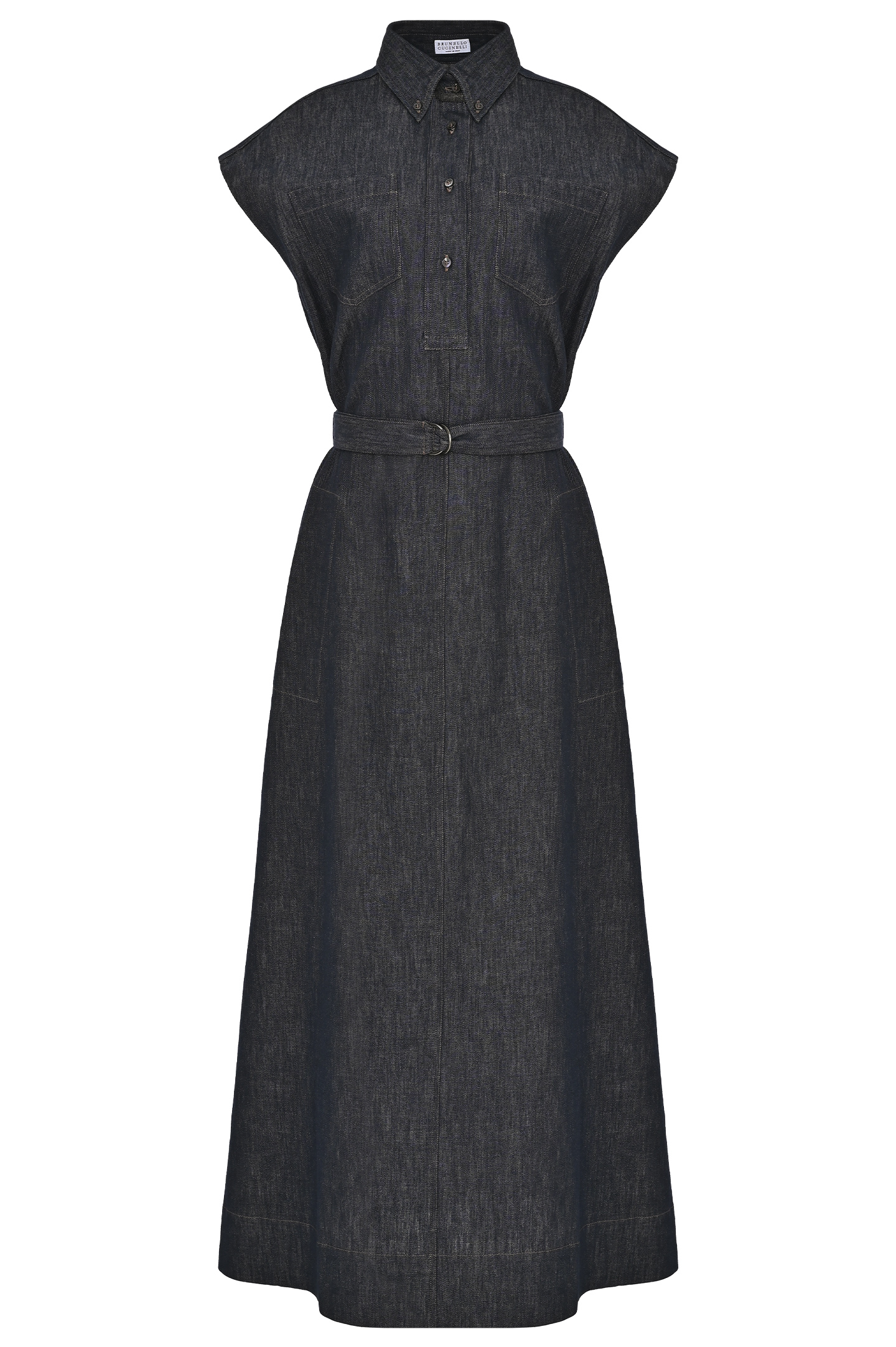 Платье BRUNELLO  CUCINELLI MB125AHA92, цвет: Темно-синий, Женский