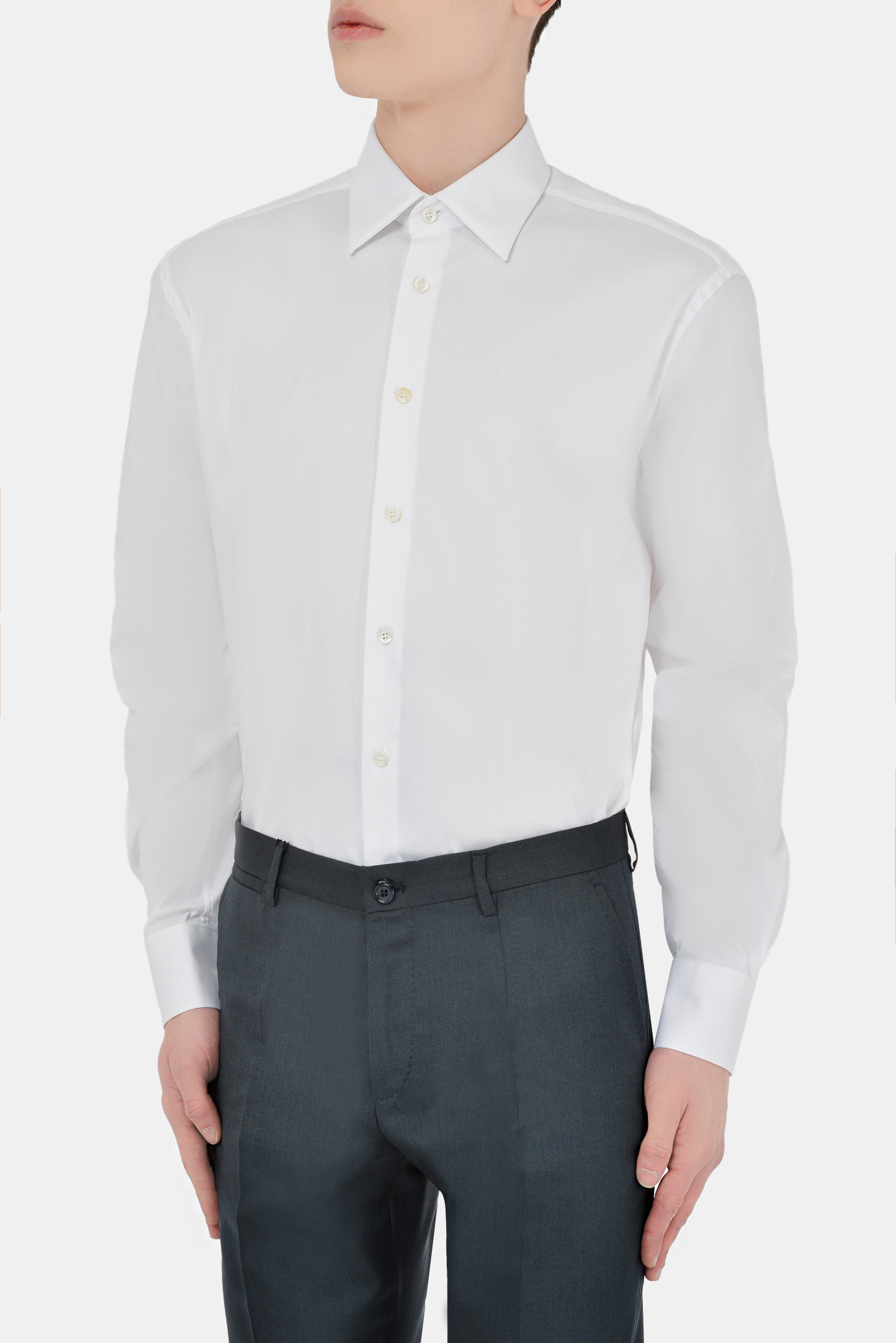 Рубашка PRADA UCM473 F62, цвет: Белый, Мужской