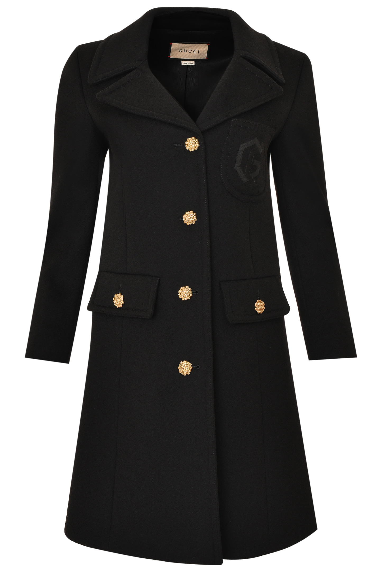 Пальто GUCCI 657054 ZAG3M, цвет: Черный, Женский