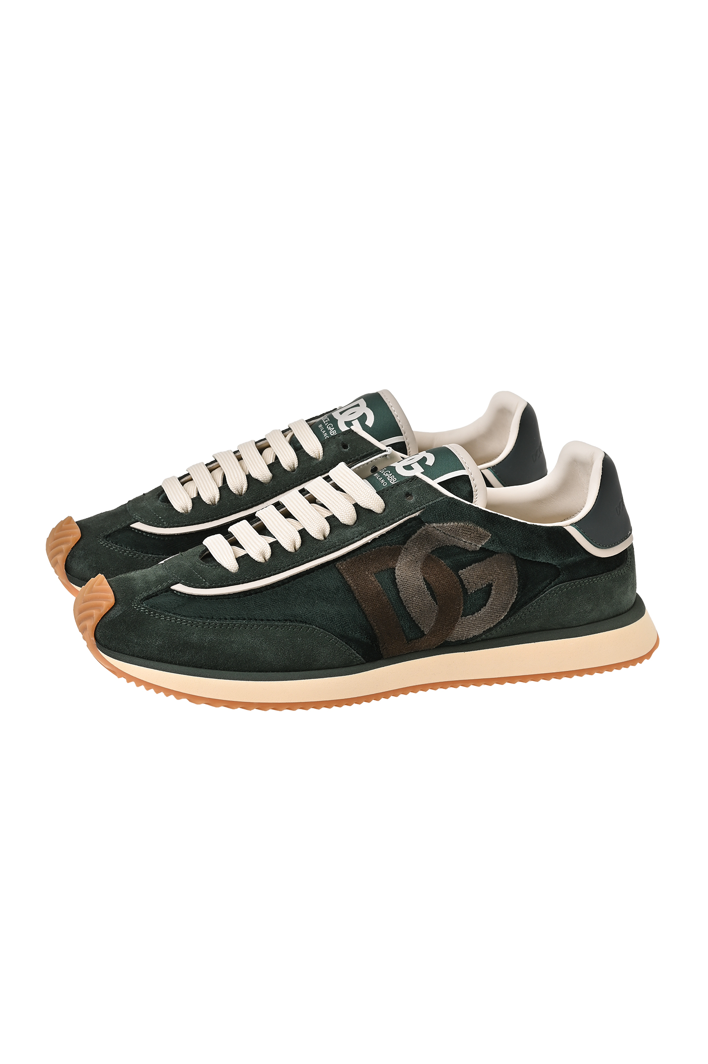 Кроссовки (Полуботинки) DOLCE & GABBANA CS2288 A6C78, цвет: Темно-зеленый, Мужской