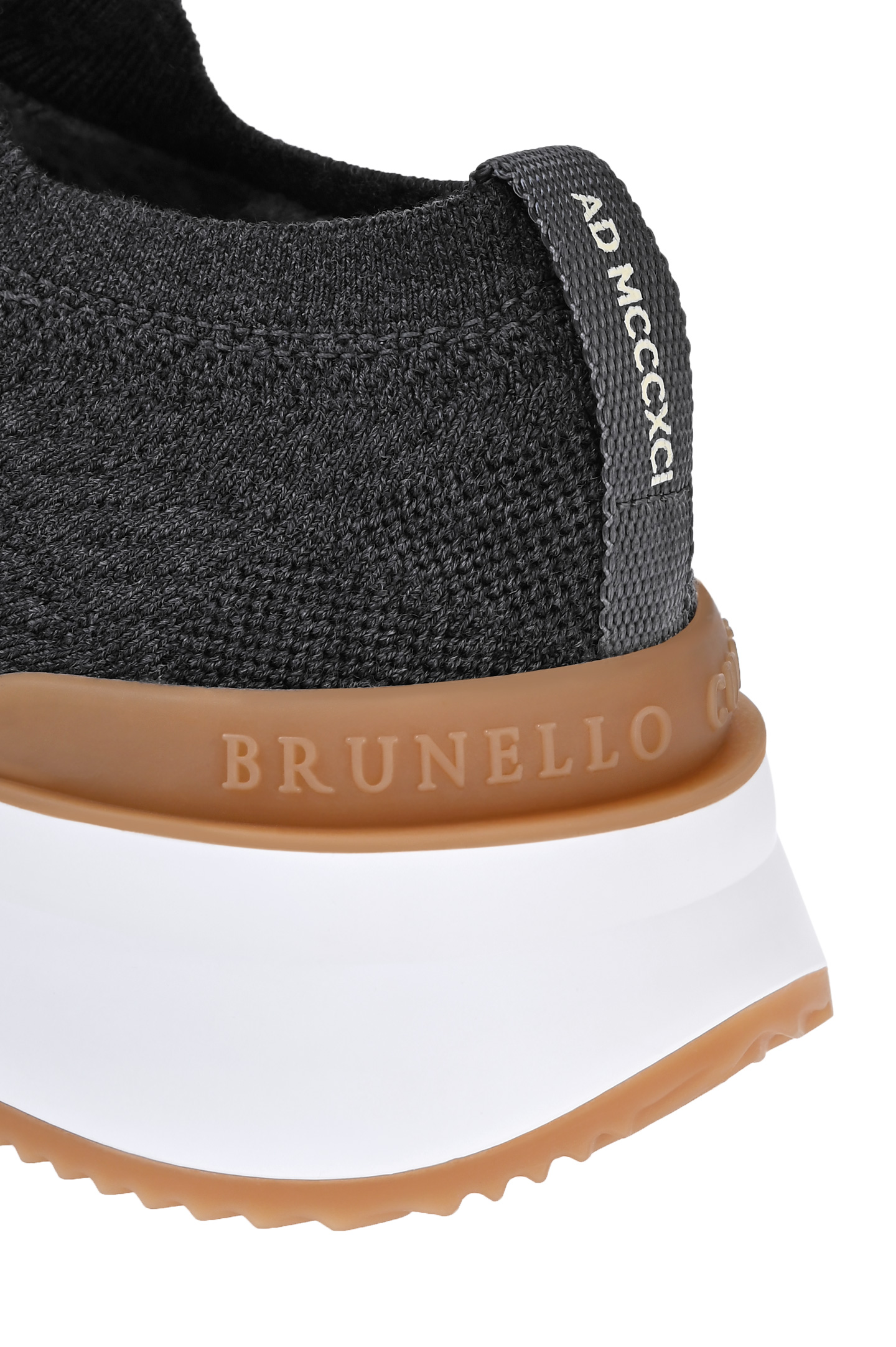 Кроссовки BRUNELLO  CUCINELLI MZUWLBO253, цвет: Темно-серый, Мужской