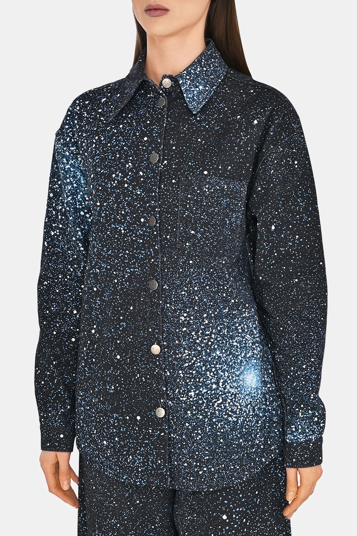 Блуза GIUSEPPE DI MORABITO 04SSDNT032C 04455, цвет: Черный, Женский