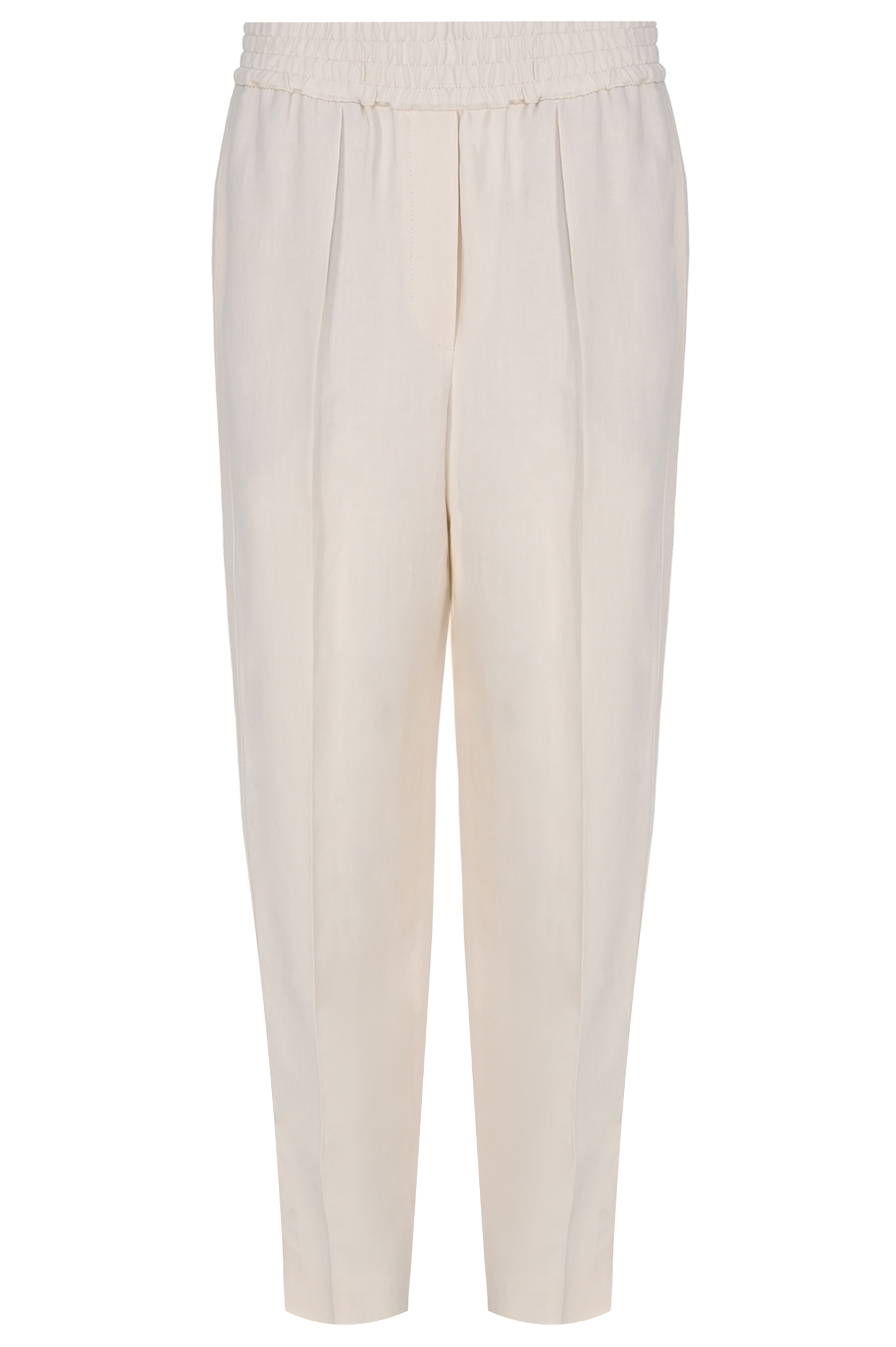 Брюки BRUNELLO  CUCINELLI MH126P7197, цвет: Молочный, Женский