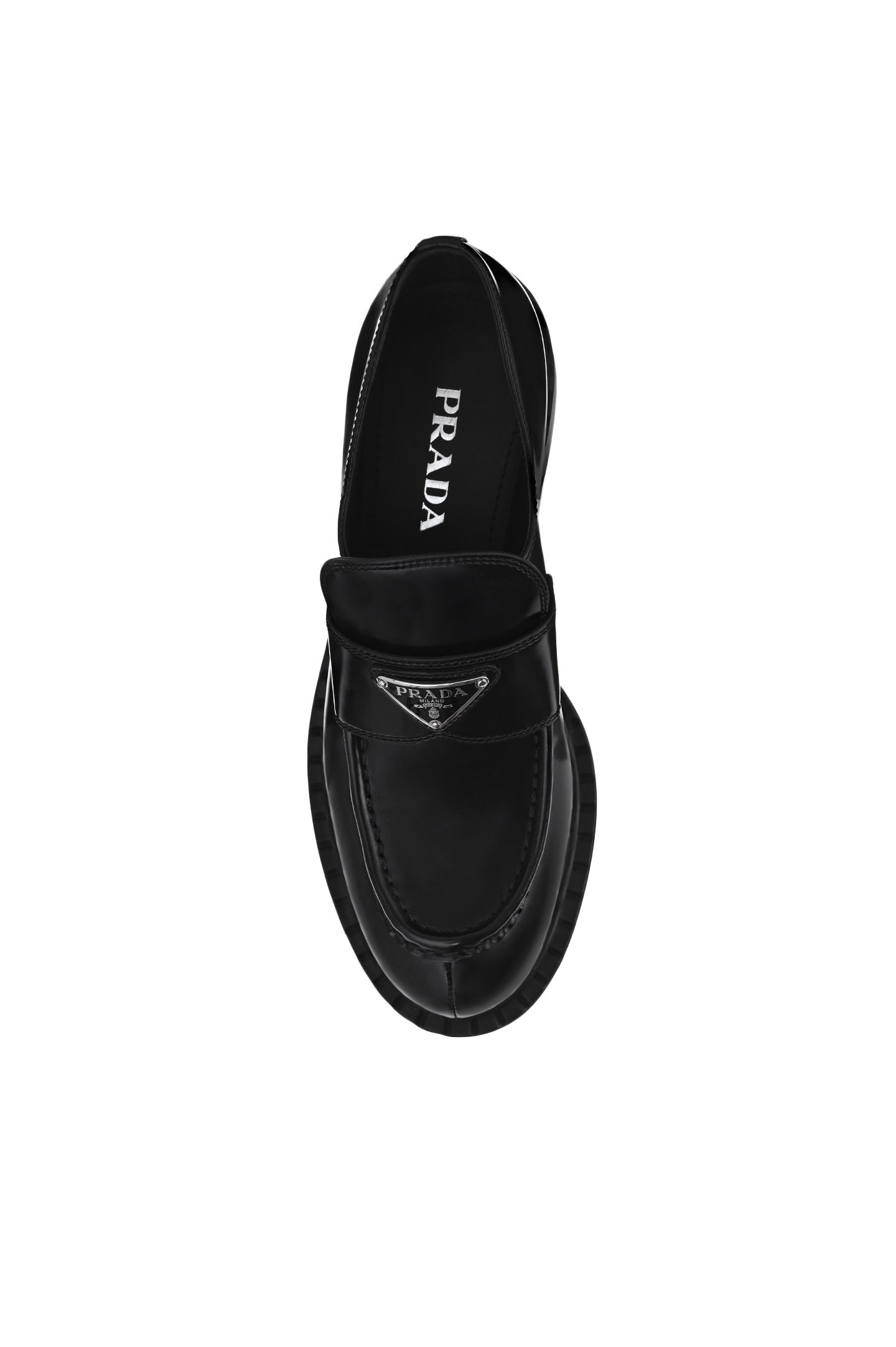 Лоферы PRADA 1D246MULSF, цвет: Черный, Женский