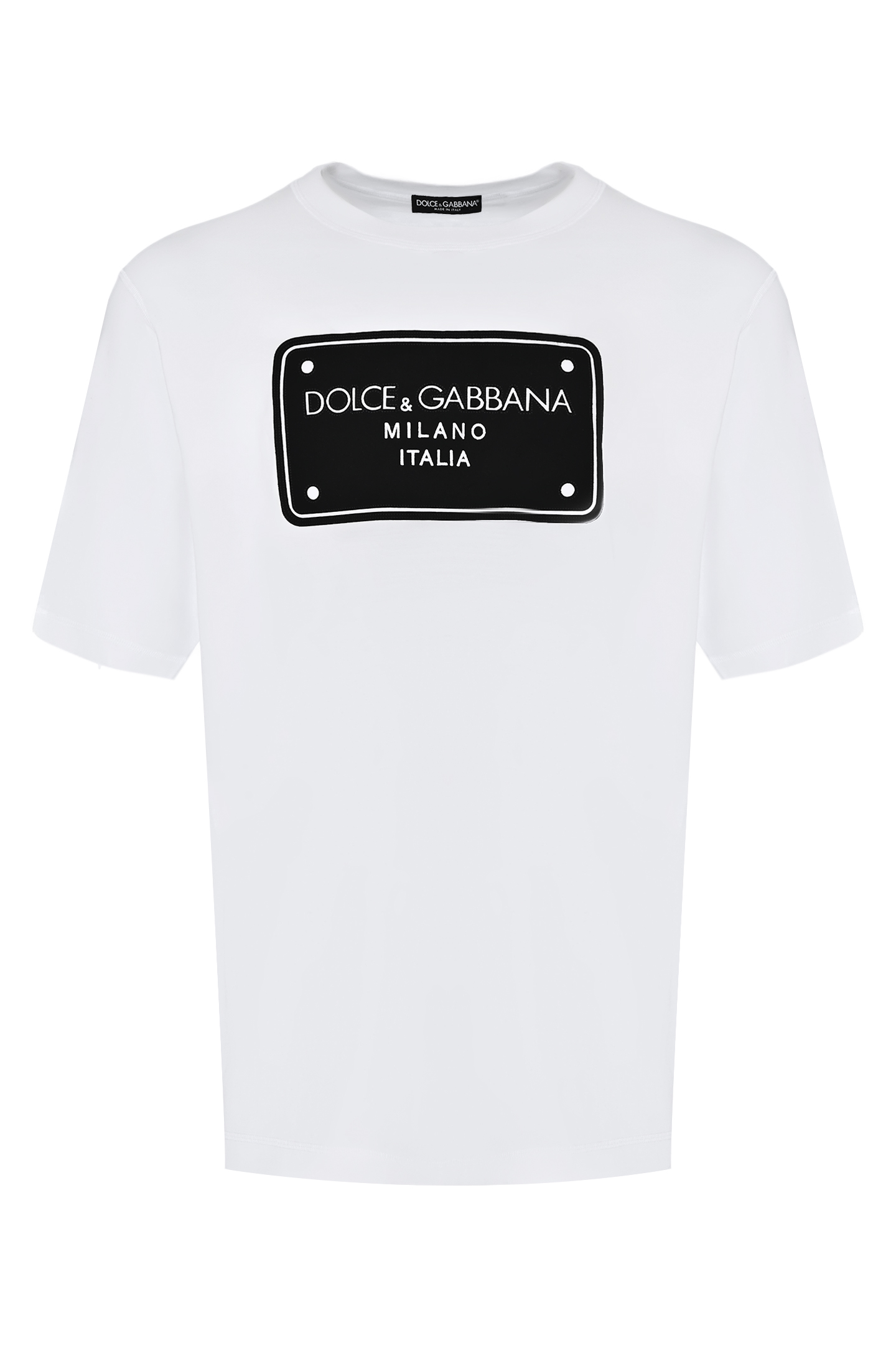 Футболка с логотипом DOLCE & GABBANA G8PN9Z G7NRN, цвет: Белый, Мужской