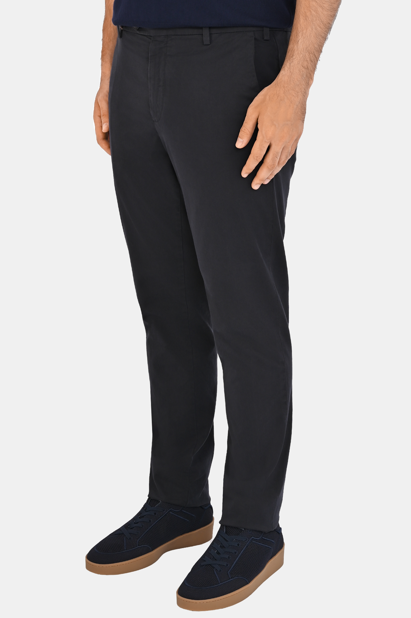 Брюки CANALI PT01482 D91697, цвет: Темно-синий, Мужской