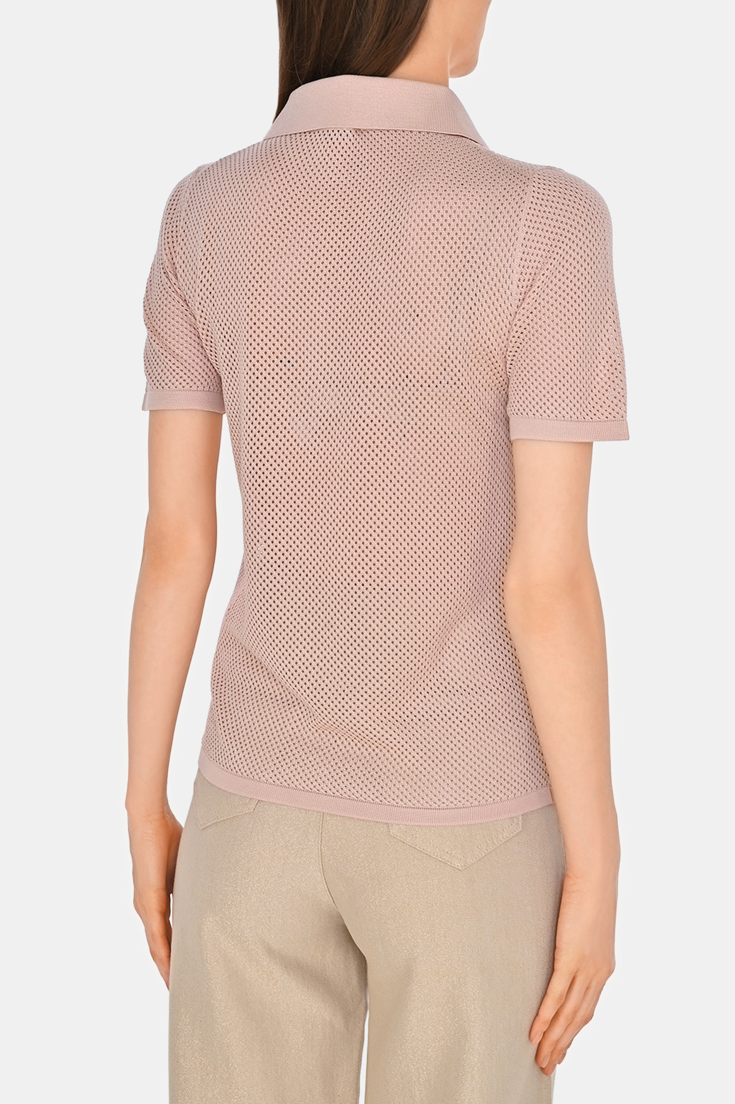 Поло (Блуза) KITON D557141243, цвет: Розовый, Женский