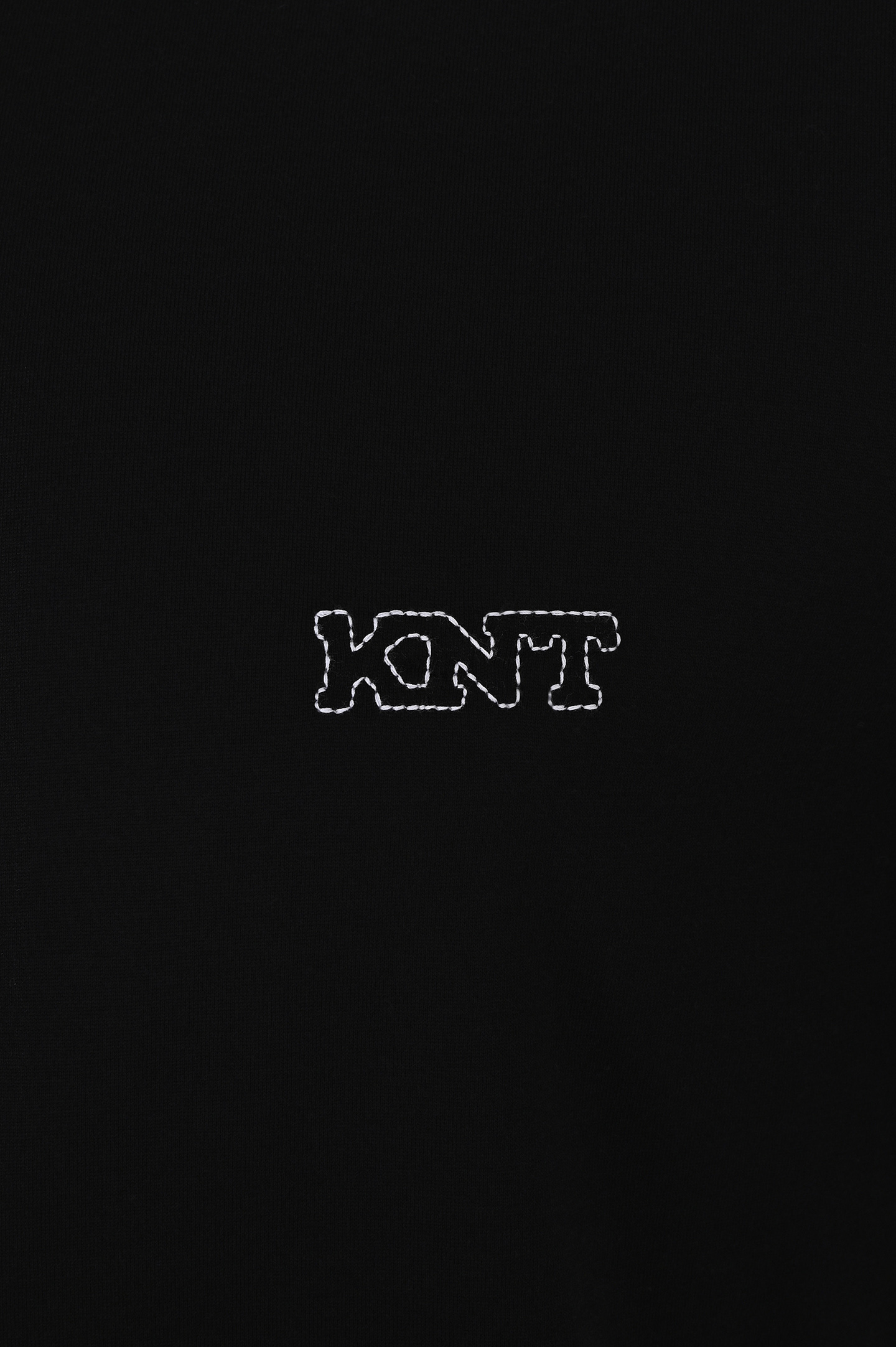 Футболка с логотипом KNT BY KITON UMM05550, цвет: Черный, Мужской