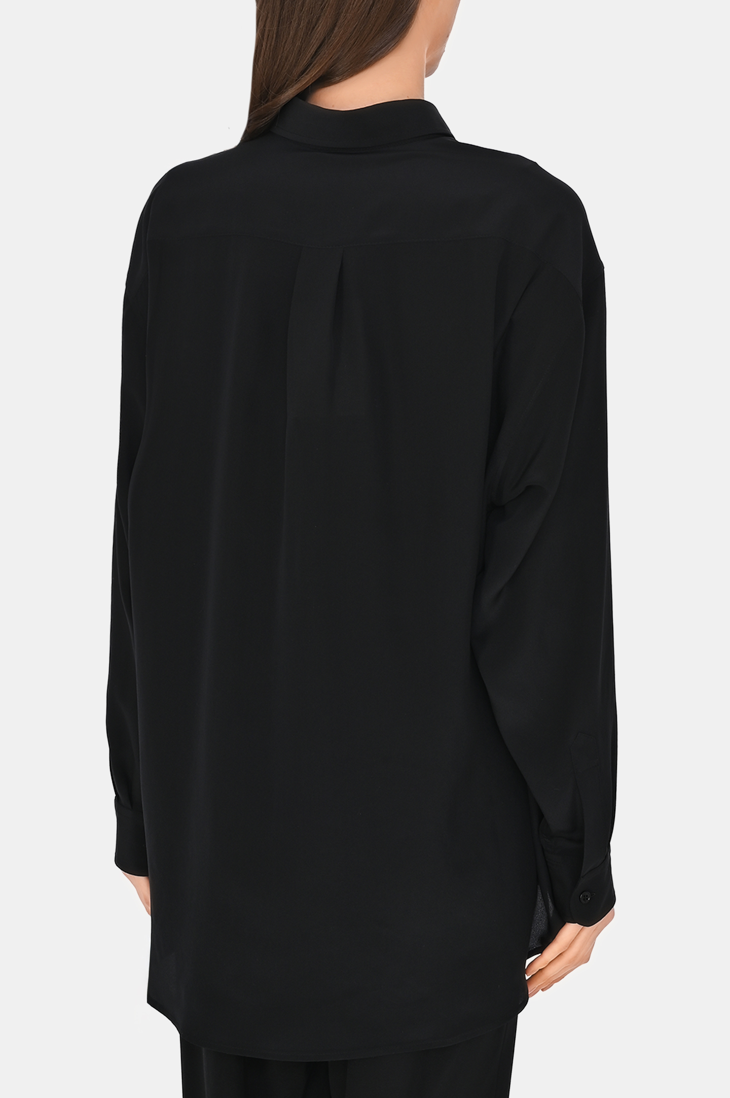 Блуза SASHAVERSE BL006/SILK/1101, цвет: Черный, Женский