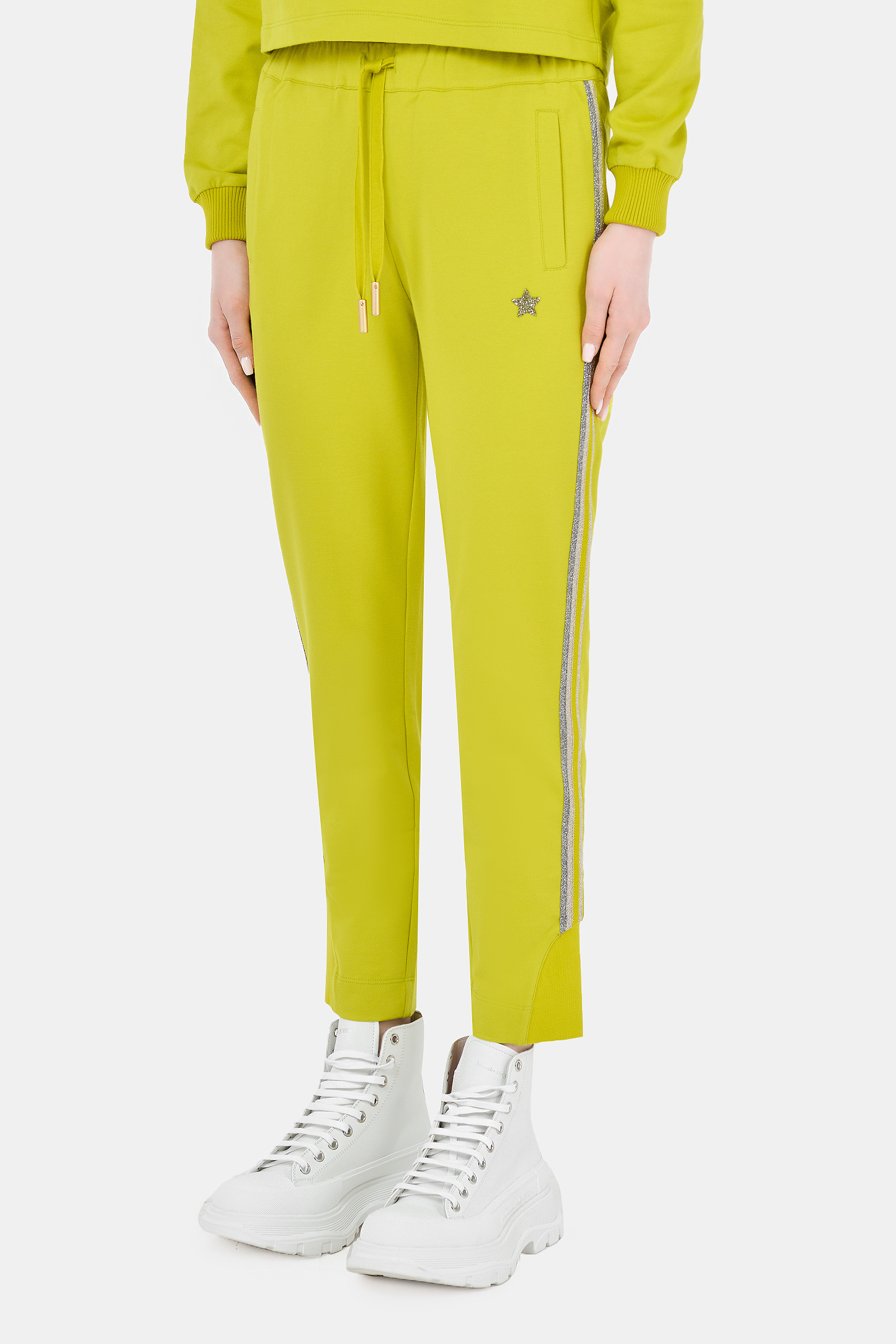 Брюки спорт LORENA ANTONIAZZI P2141PA109/3187, цвет: Желтый, Женский