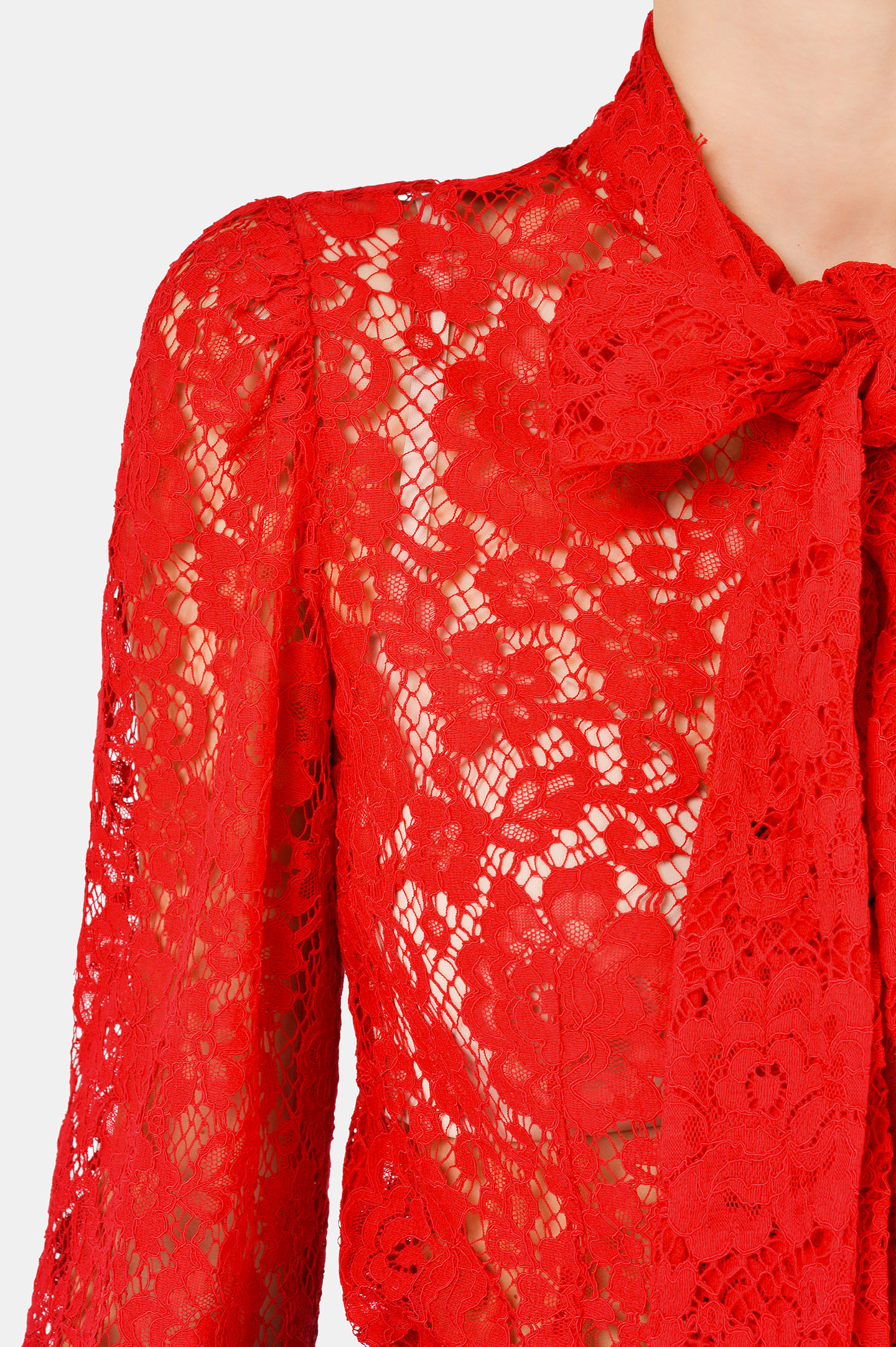 Блуза DOLCE & GABBANA F5L79T HLMEA, цвет: Красный, Женский