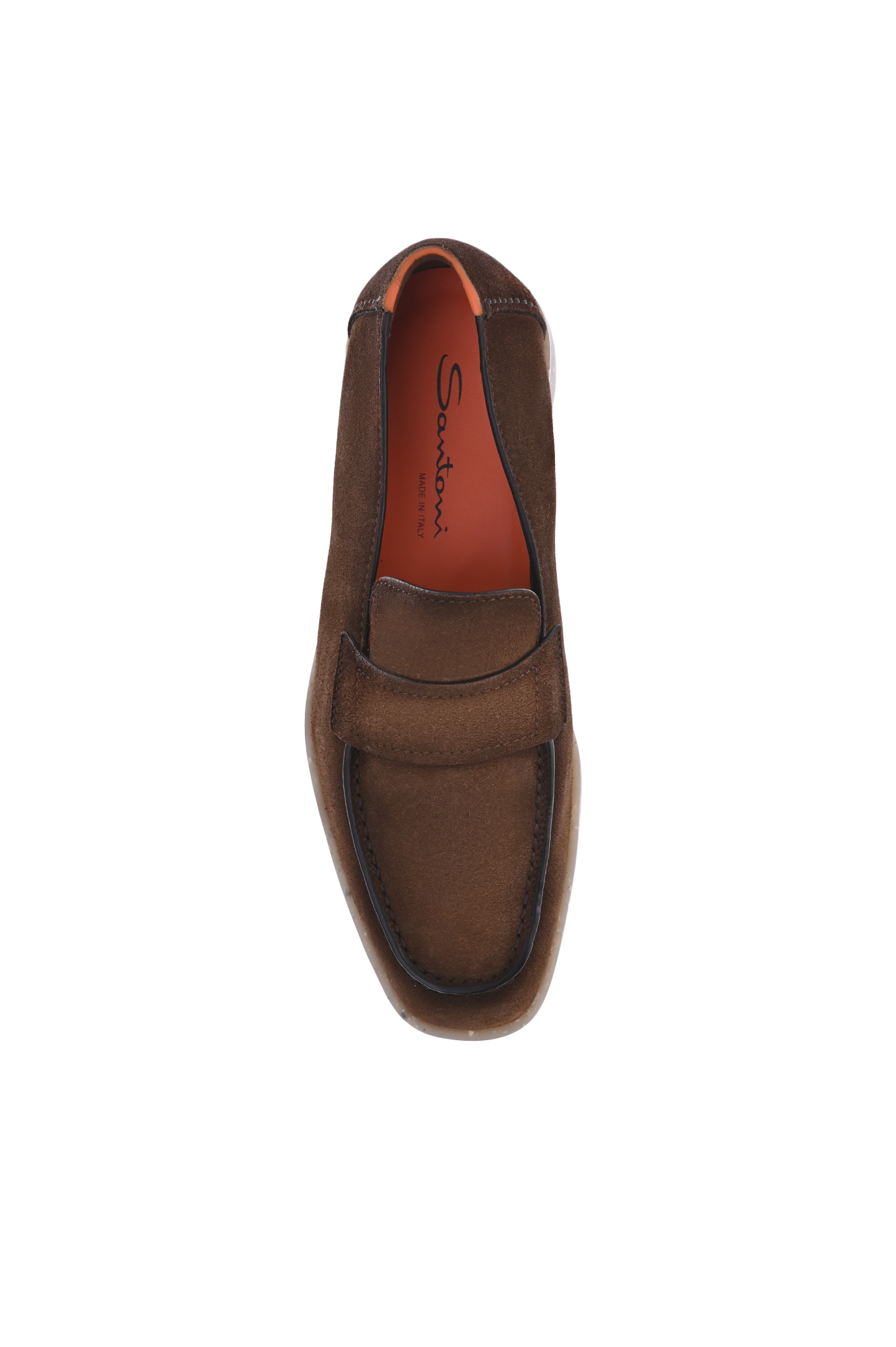 Слипоны SANTONI MGMG18035SAGSRVR, цвет: Коричневый, Мужской