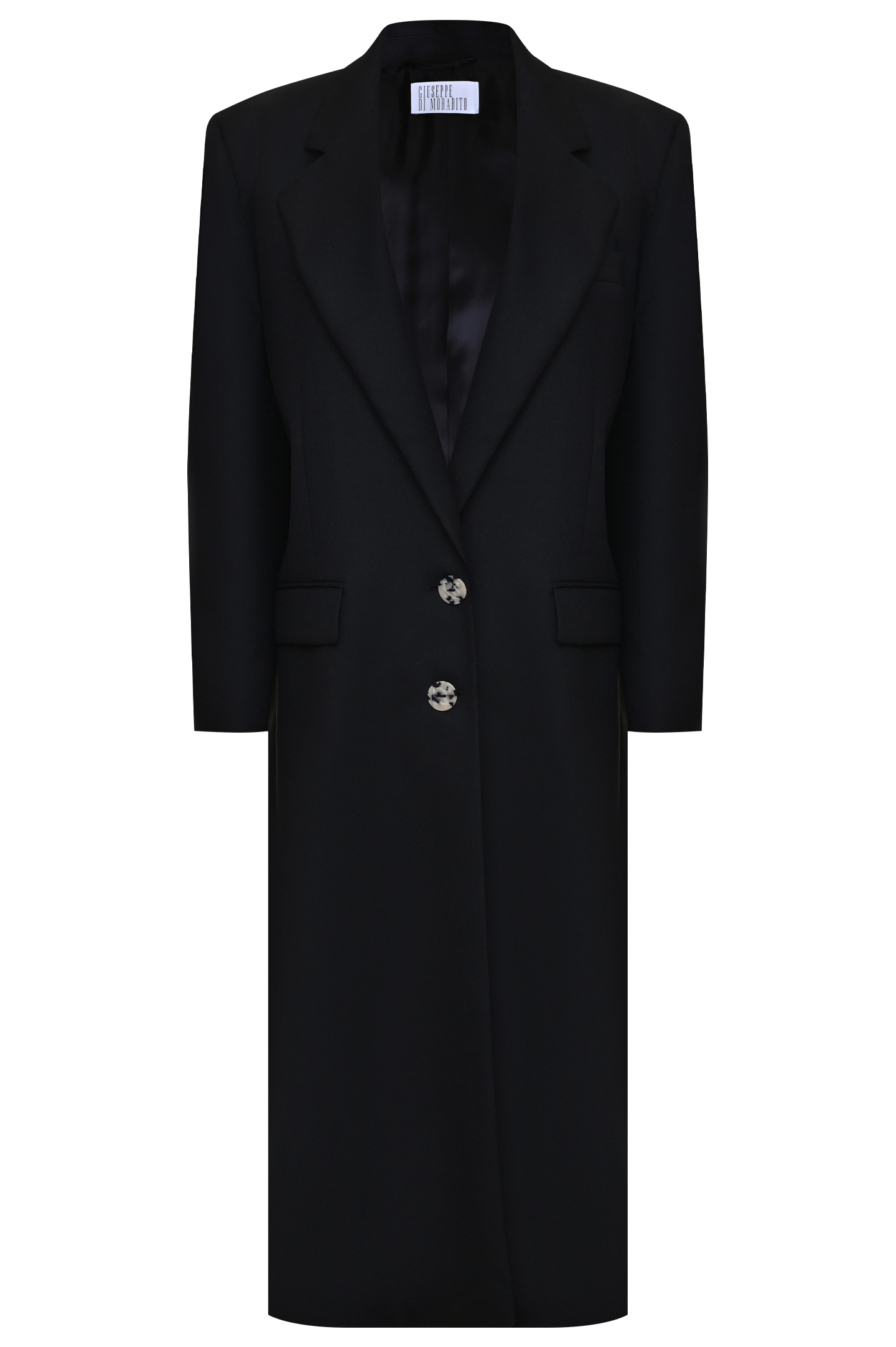 Пальто GIUSEPPE DI MORABITO FW22030CO-193, цвет: Черный, Женский