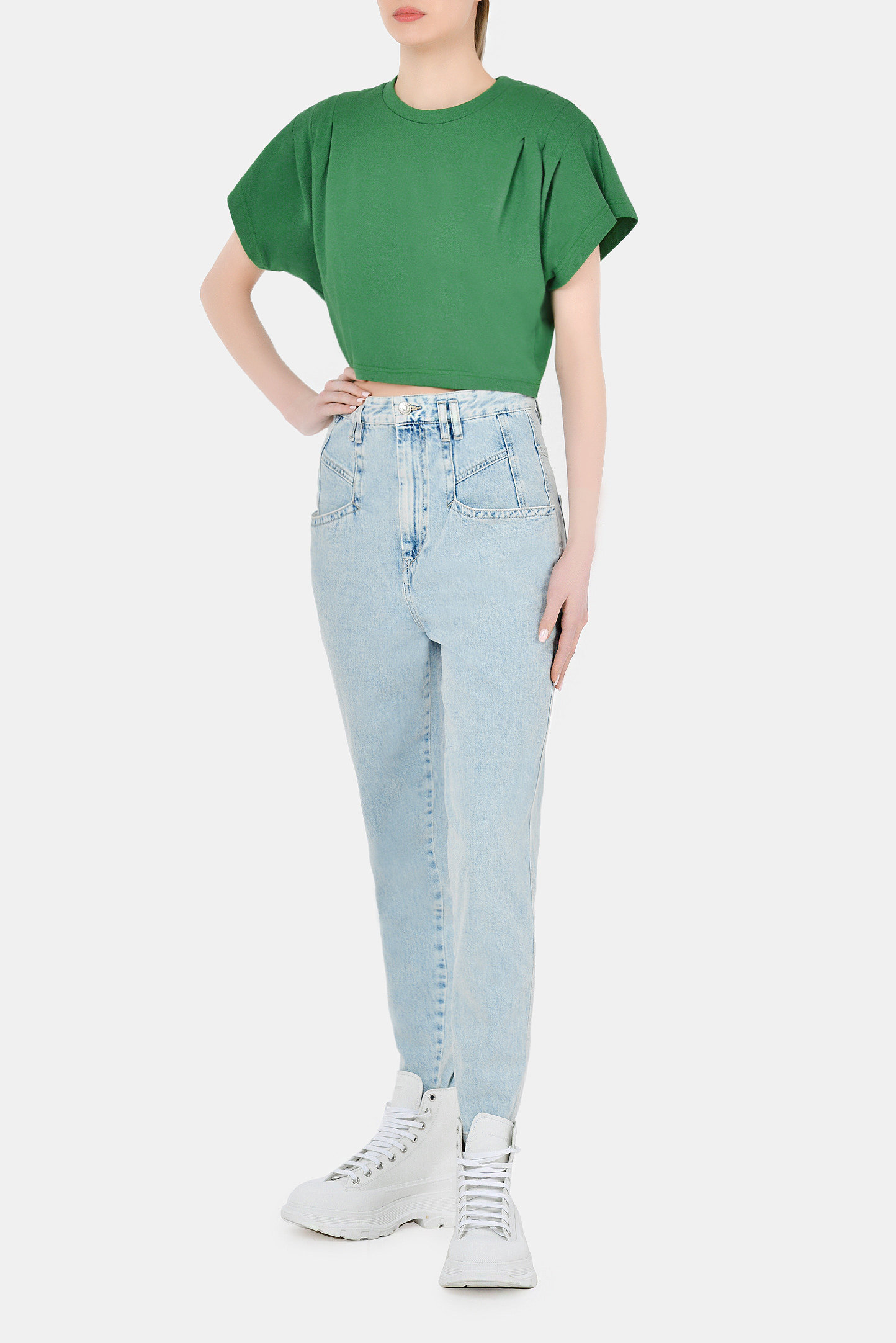 Футболка ISABEL MARANT TS0779-21P027I, цвет: Зеленый, Женский