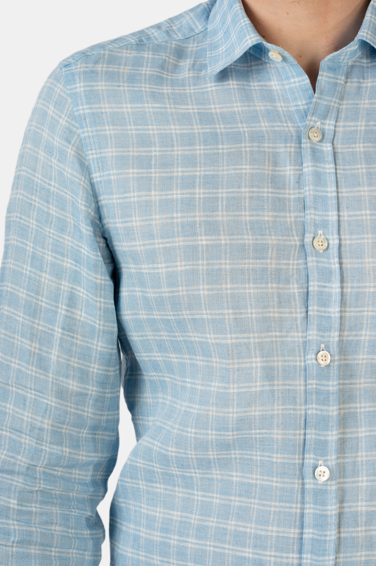 Рубашка CANALI GL00863/401 LX77, цвет: Голубой, Мужской