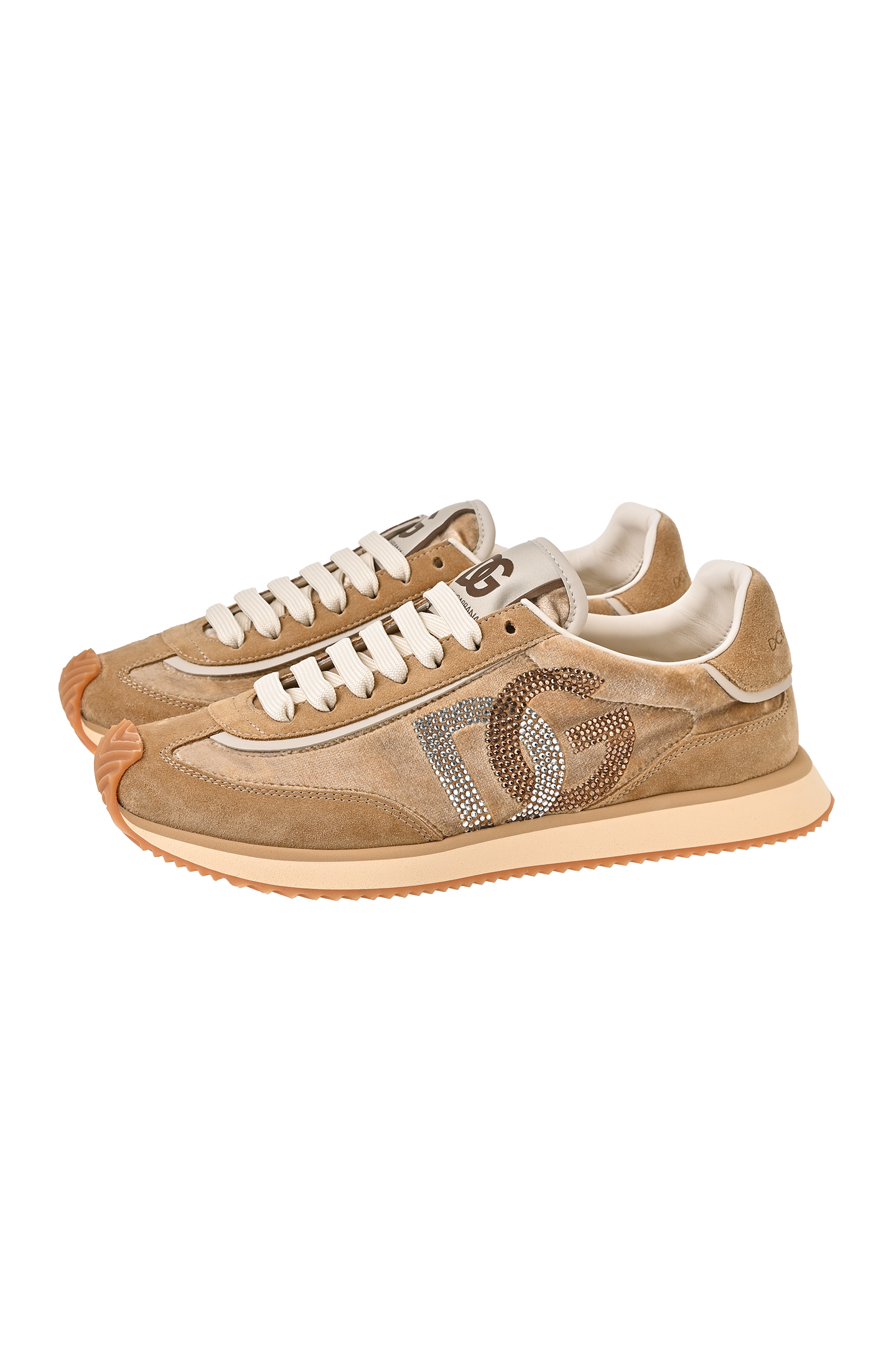 Кроссовки (Полуботинки) DOLCE & GABBANA CK2288 A6N32, цвет: Бежевый, Женский