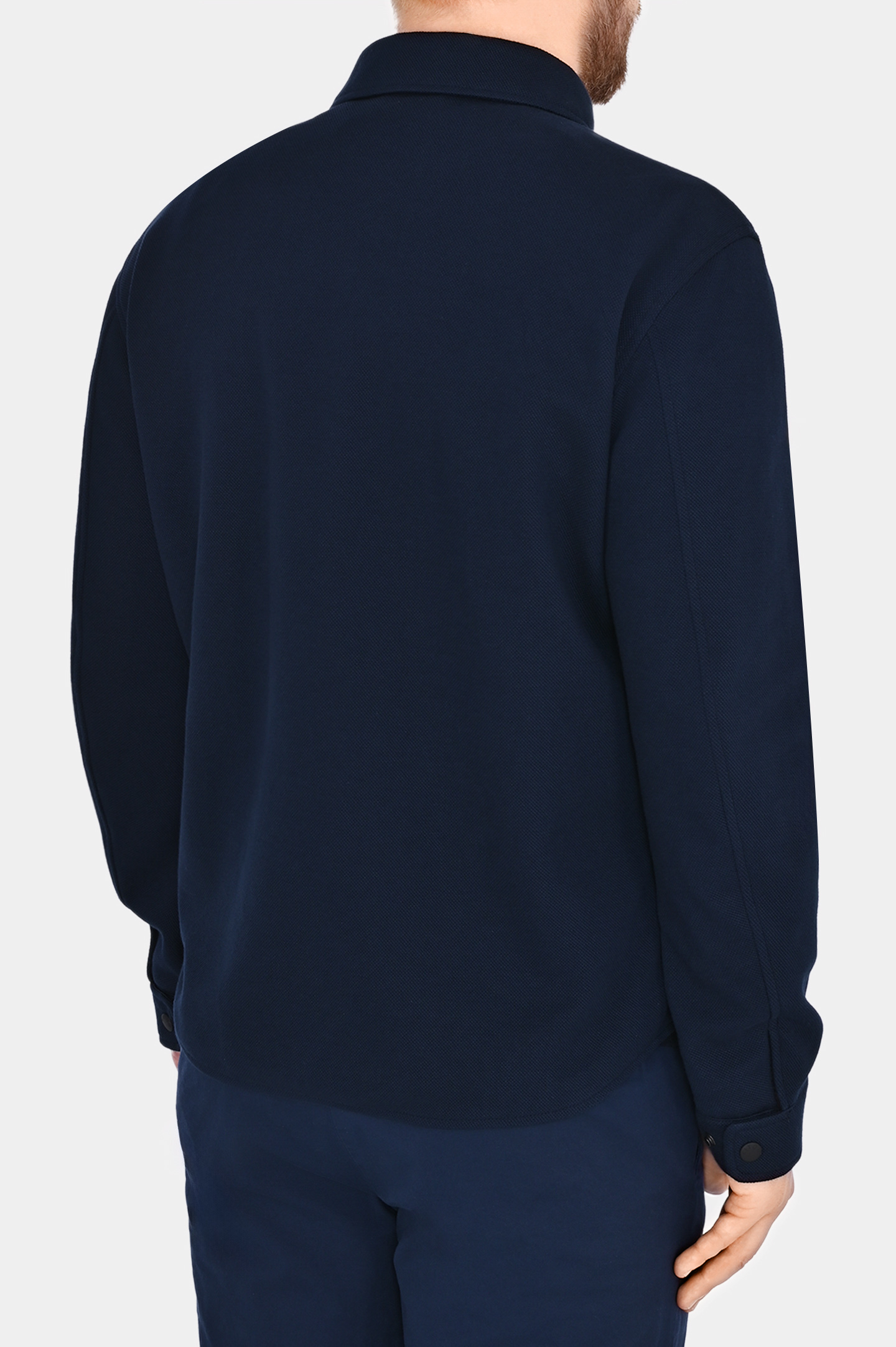 Куртка на кнопках с карманами KITON UW1828V0851C0, цвет: Темно-синий, Мужской