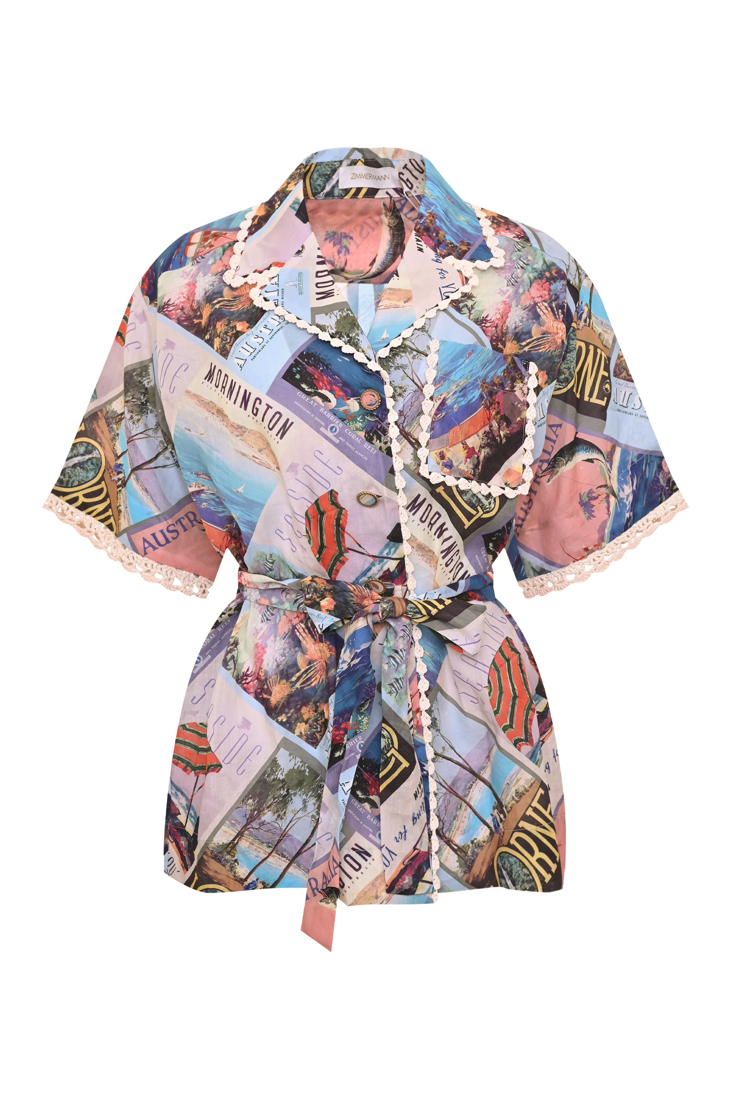 Блуза ZIMMERMANN 3326TPOS, цвет: Разноцветный, Женский