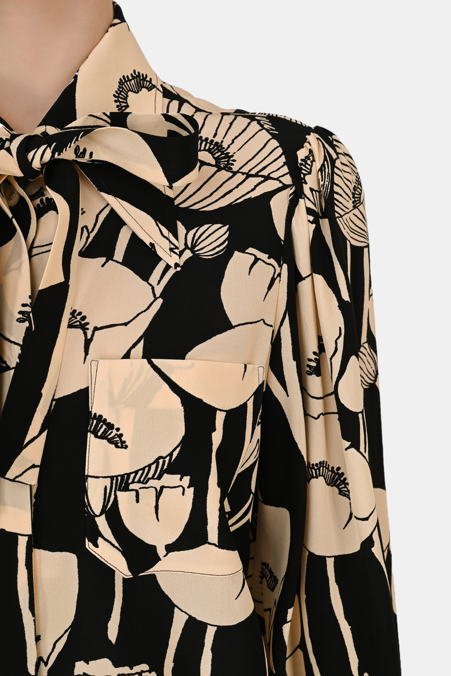 Блуза (Рубашка) GUCCI 652693 ZAGRX, цвет: Разноцветный, Женский