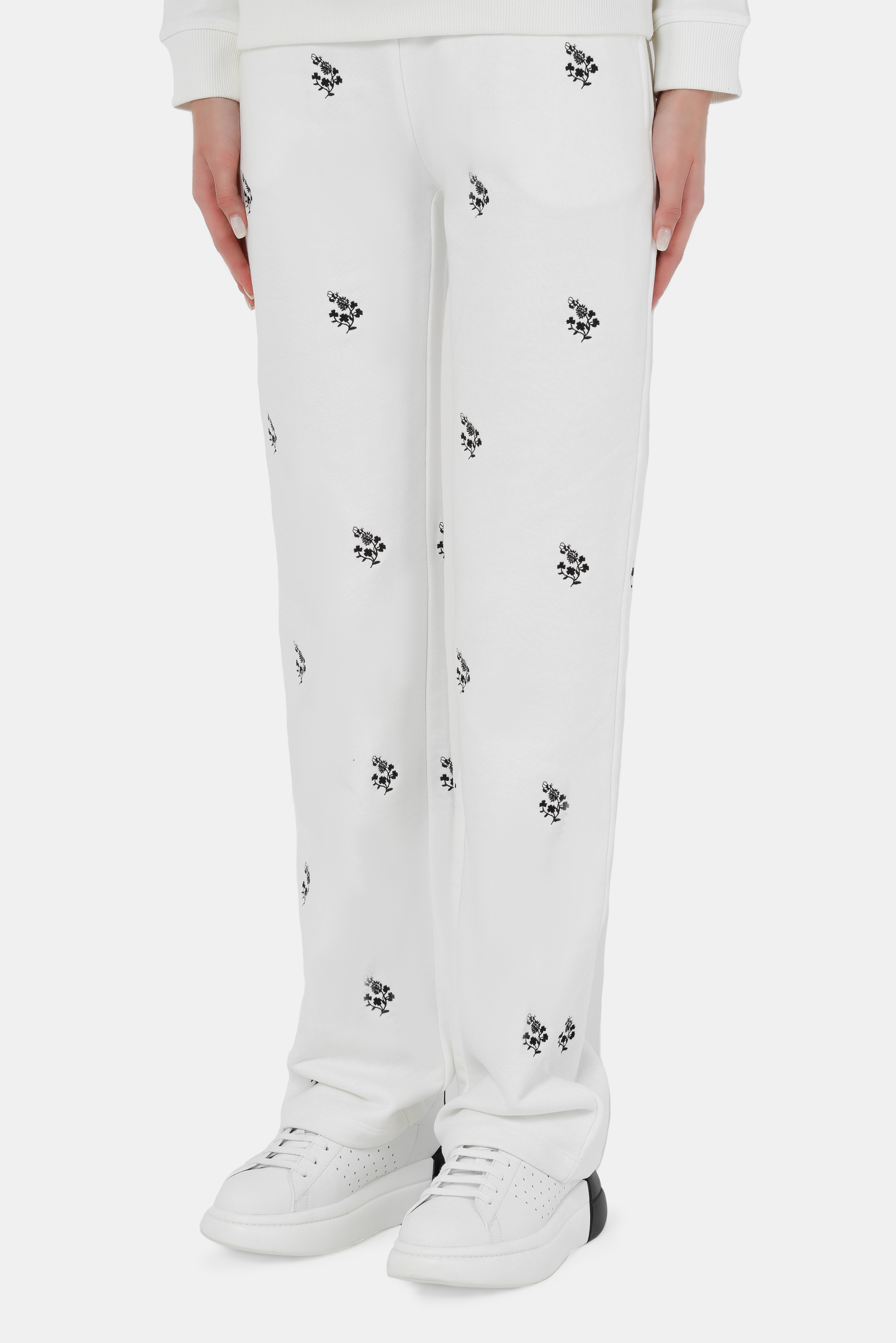 Брюки RED VALENTINO VR3MD01L5PL, цвет: Белый, Женский