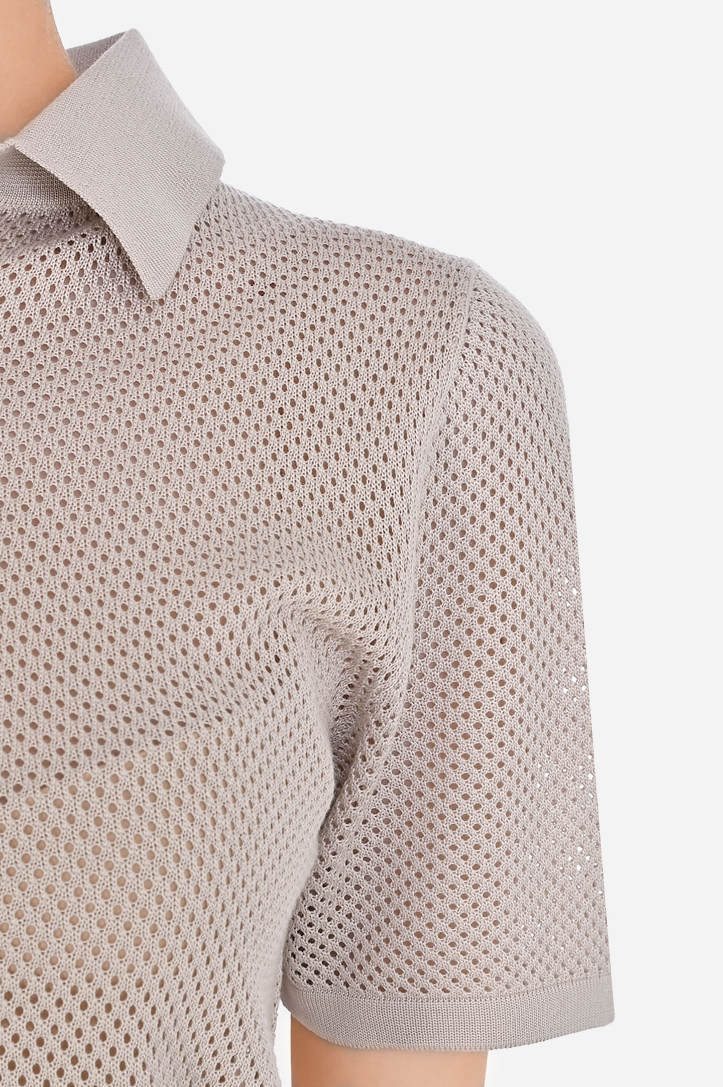 Поло KITON D557140639, цвет: Бежевый, Женский