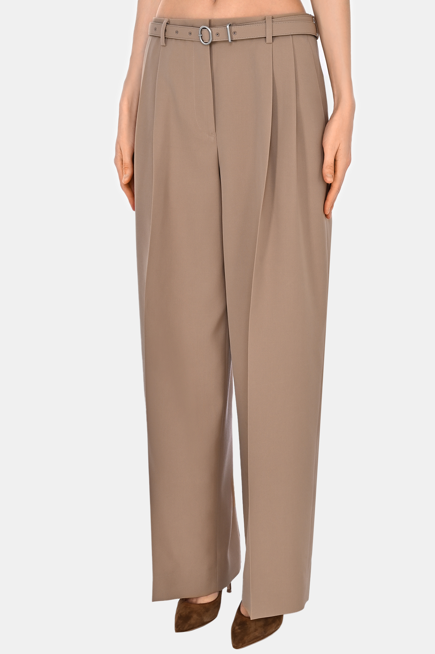 Брюки JIL SANDER J02KA0152 J40002, цвет: Бежевый, Женский