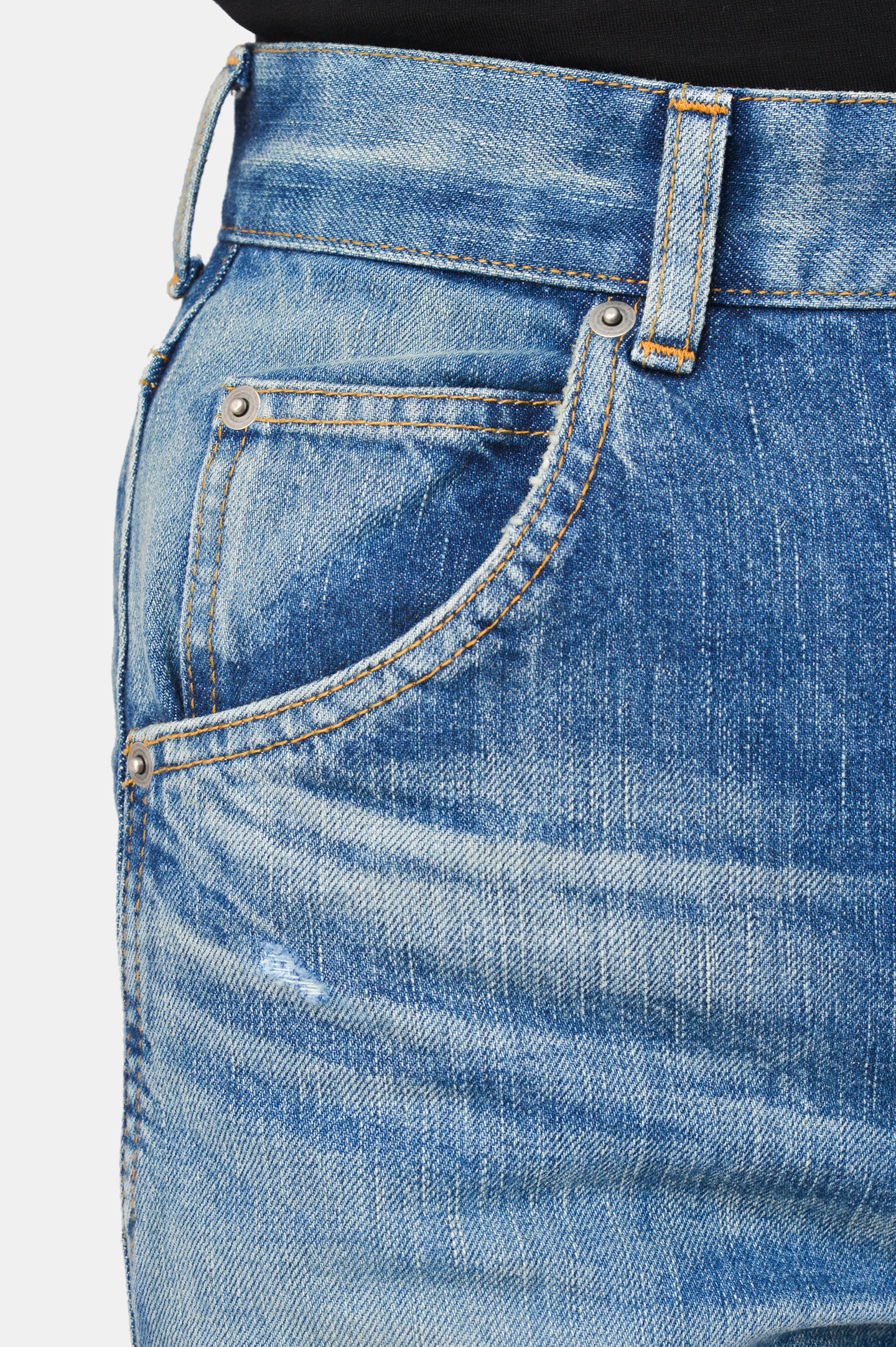 Джинсы SAINT LAURENT 635895 Y945P, цвет: Синий, Женский