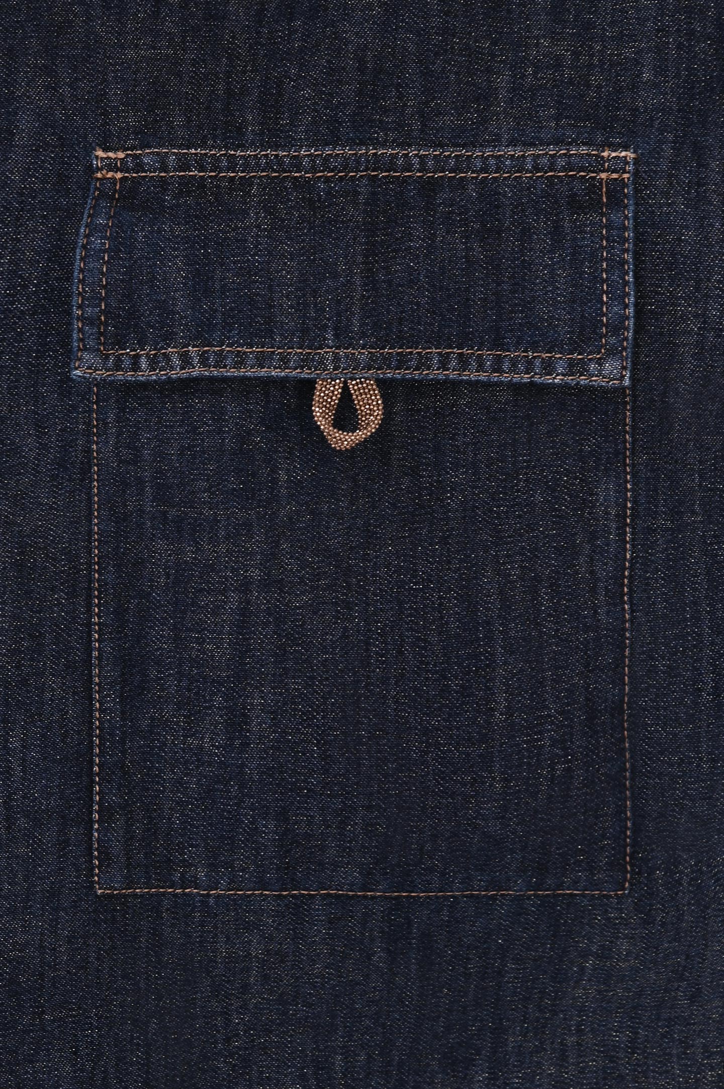 Блуза (Рубашка) BRUNELLO  CUCINELLI MH197NL506, цвет: Синий, Женский