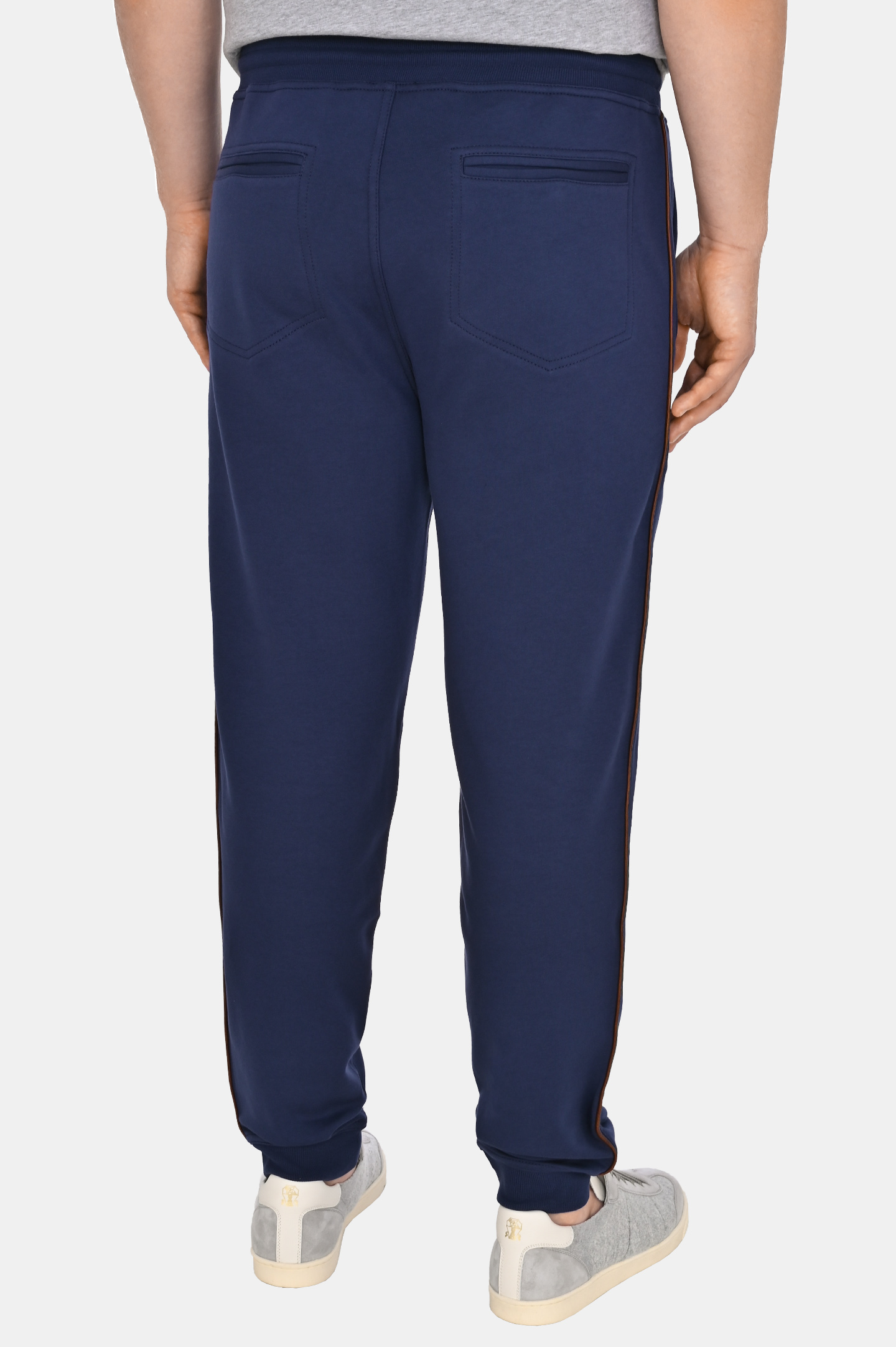 Брюки спорт BRUNELLO  CUCINELLI MW8633311GC, цвет: Темно-синий, Мужской